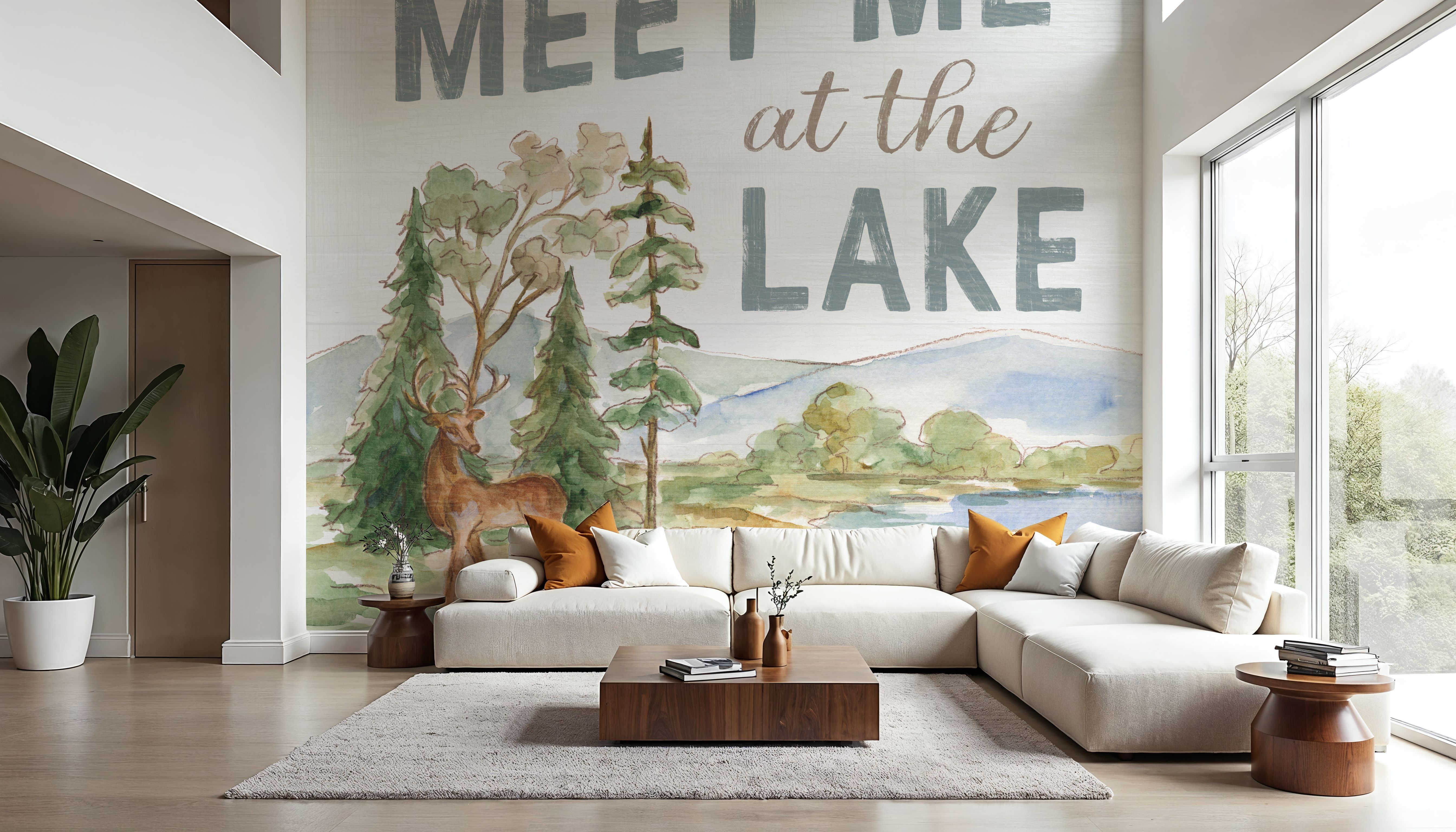 Lake Retreat V, Behang