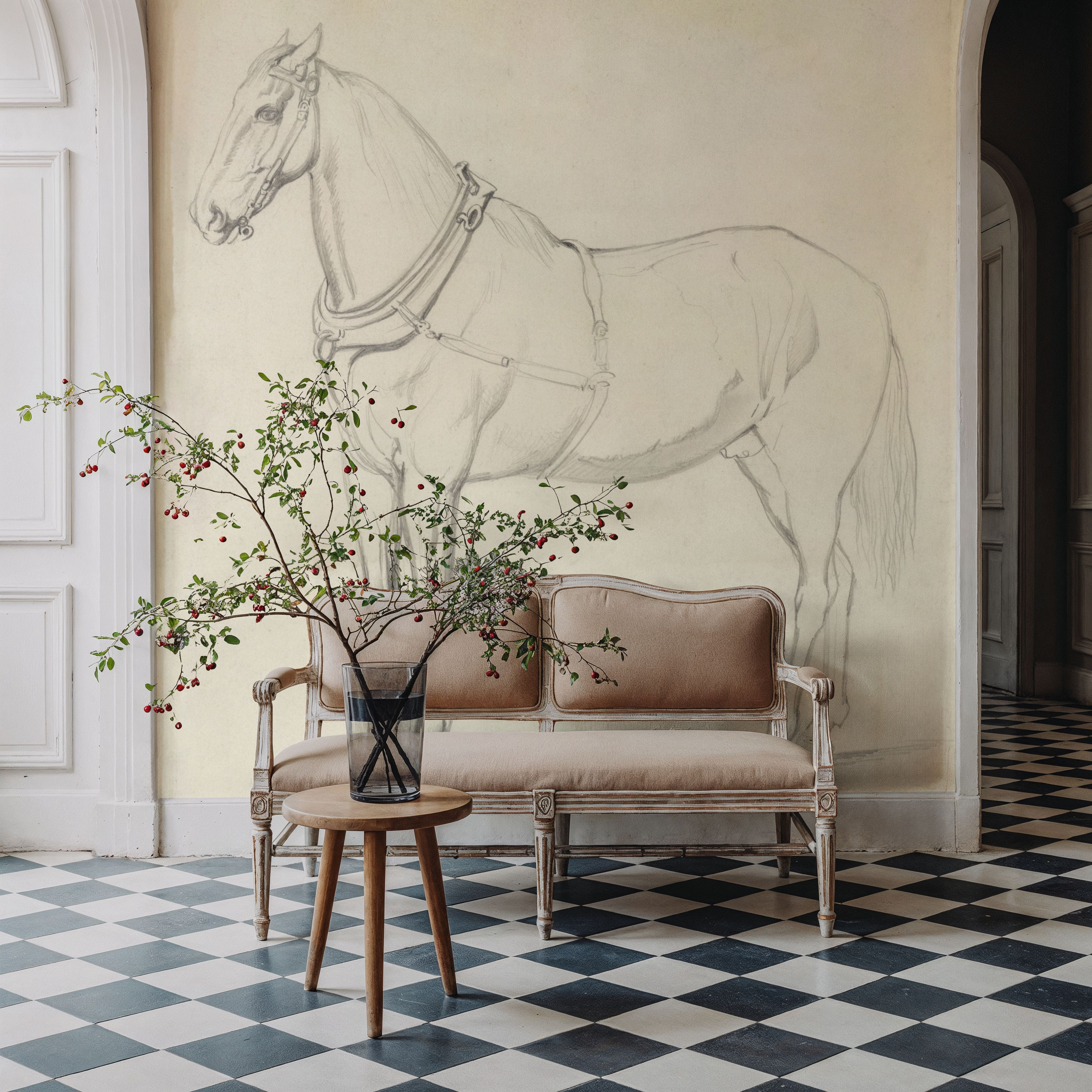 Horse Standing to the Left