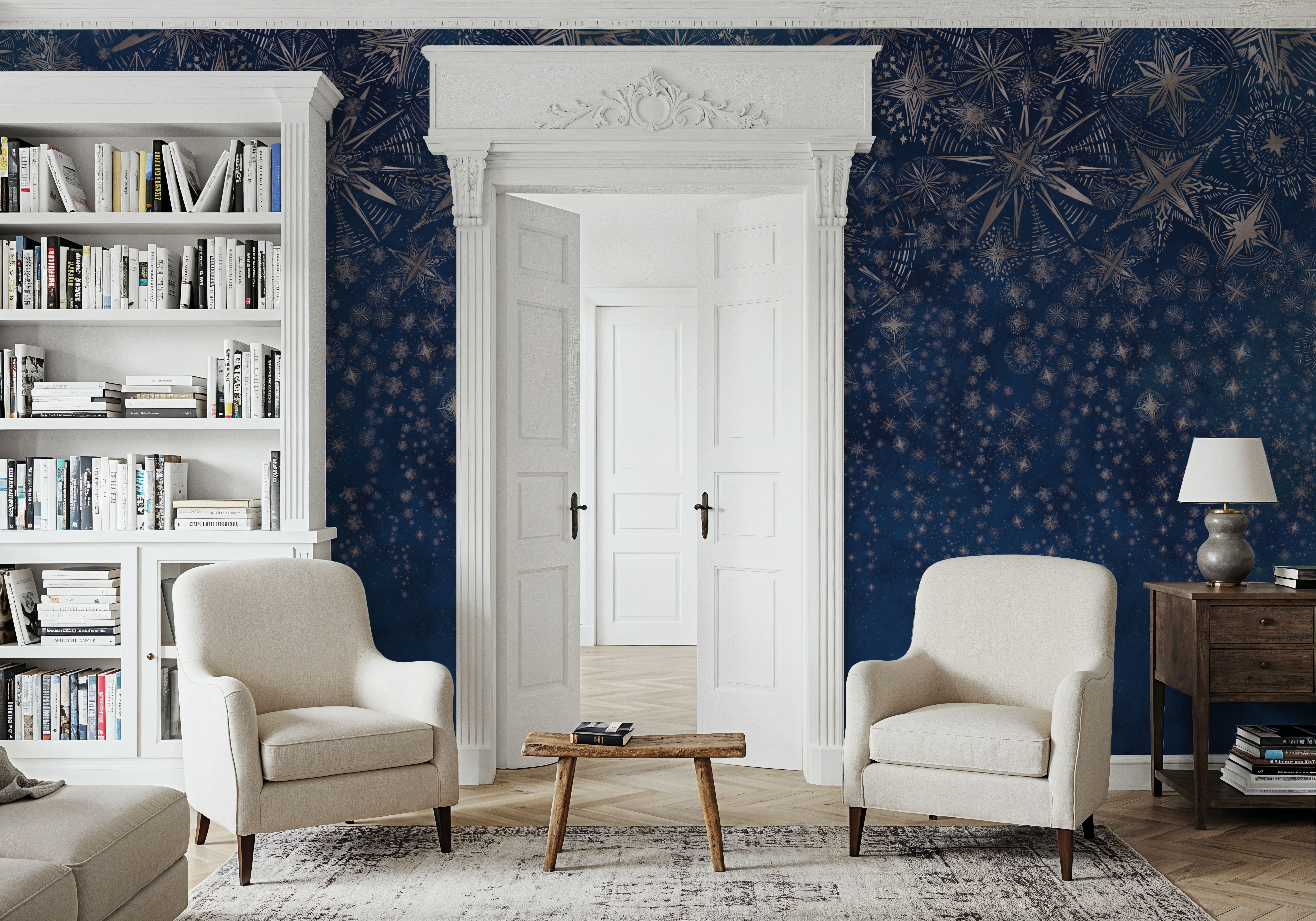 Celestial Dreams Dark Blue