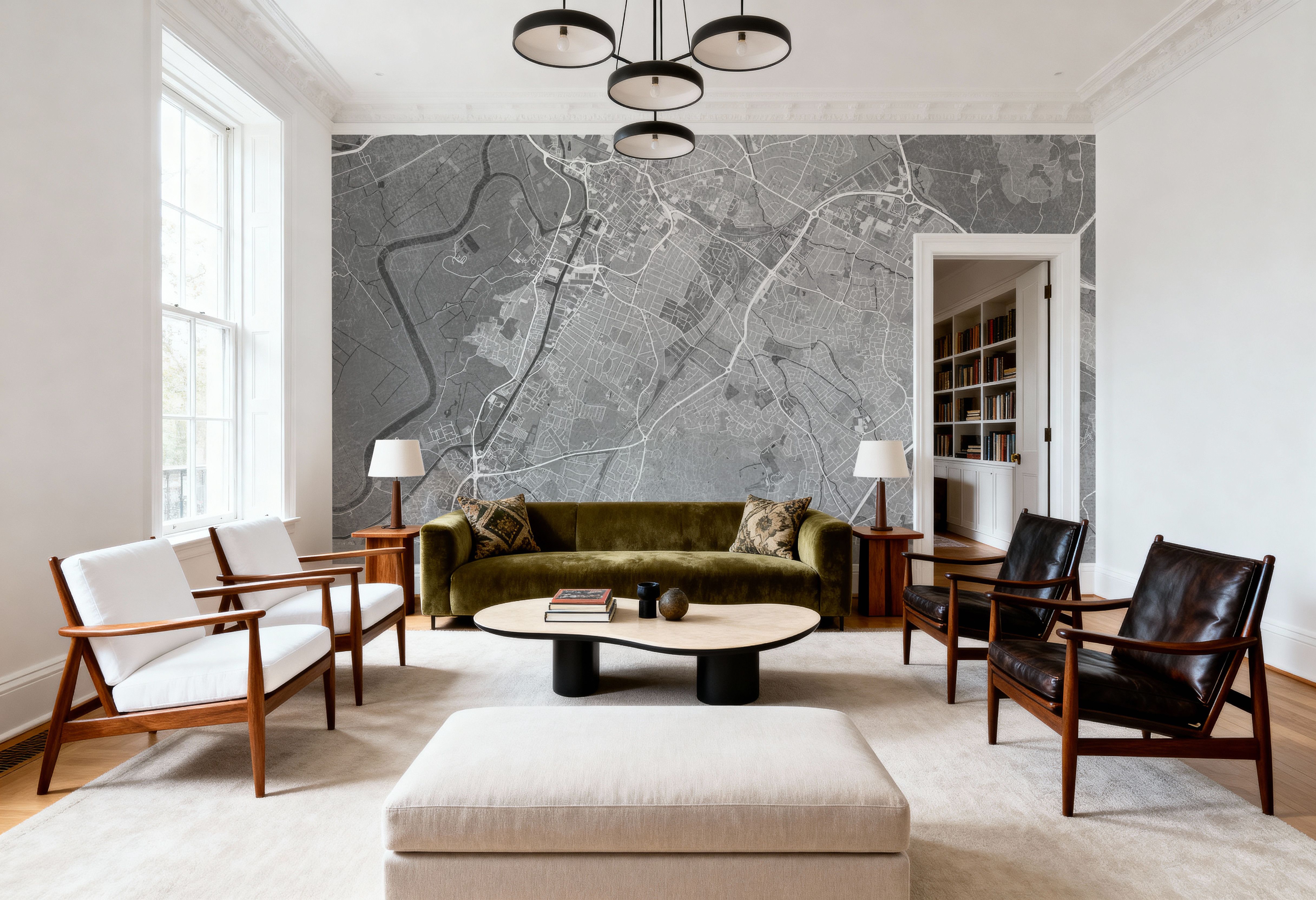 Gloucester Grey, Carte da parati