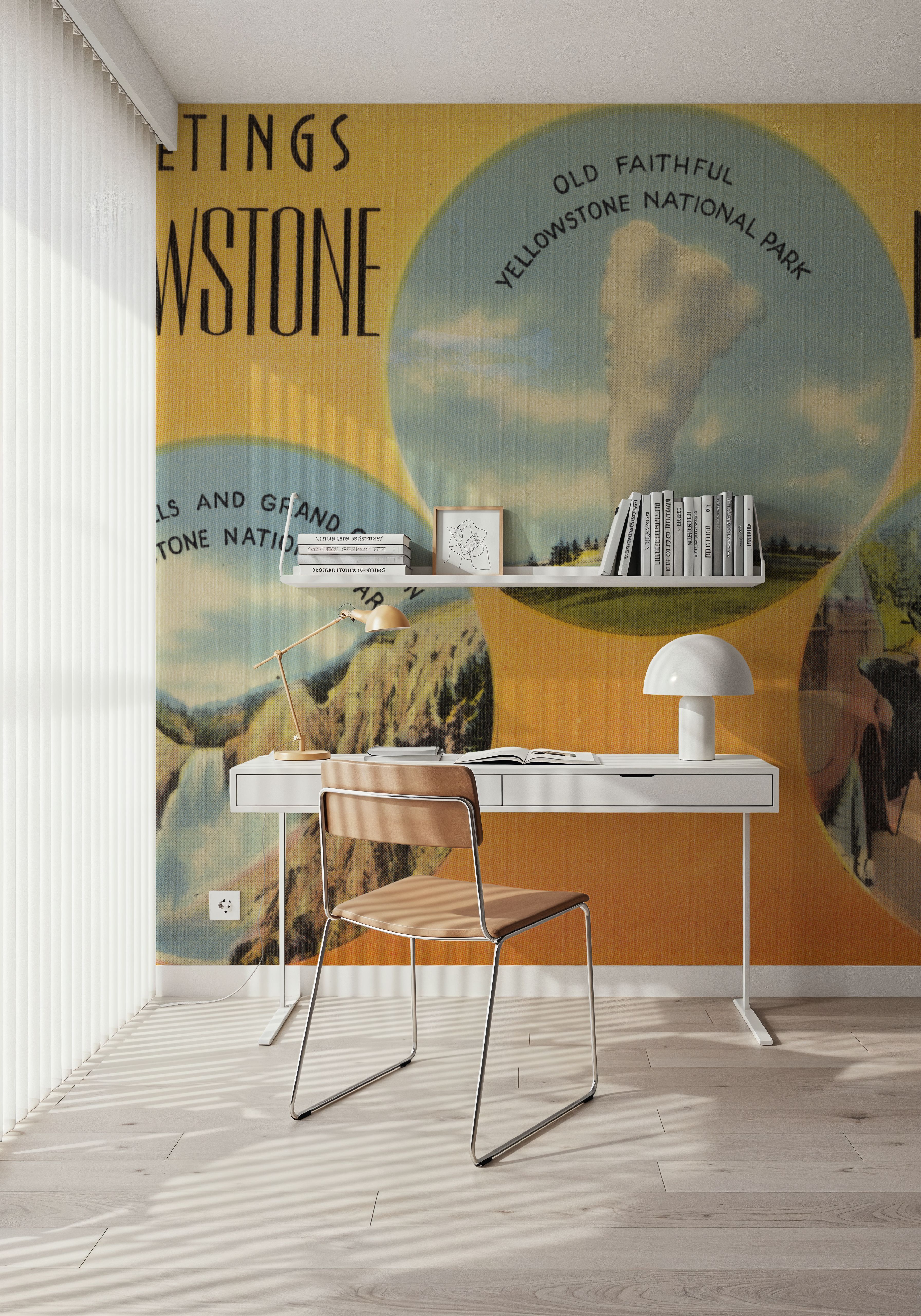 Greetings from Yellowstone - Screenprint Postcard