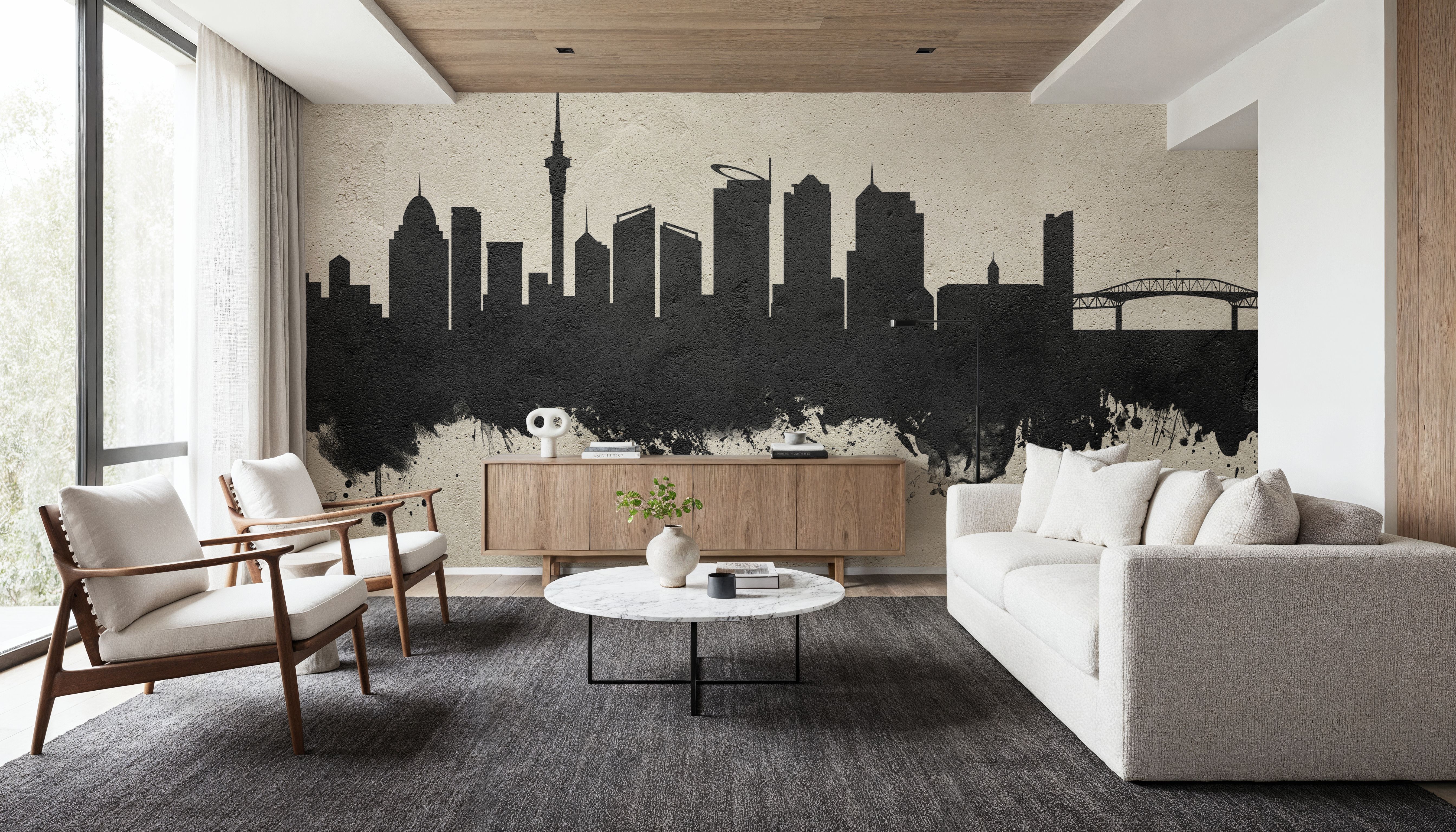 Auckland New Zeeland Skyline Concrete