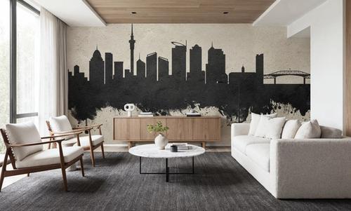 Auckland New Zeeland Skyline Concrete
