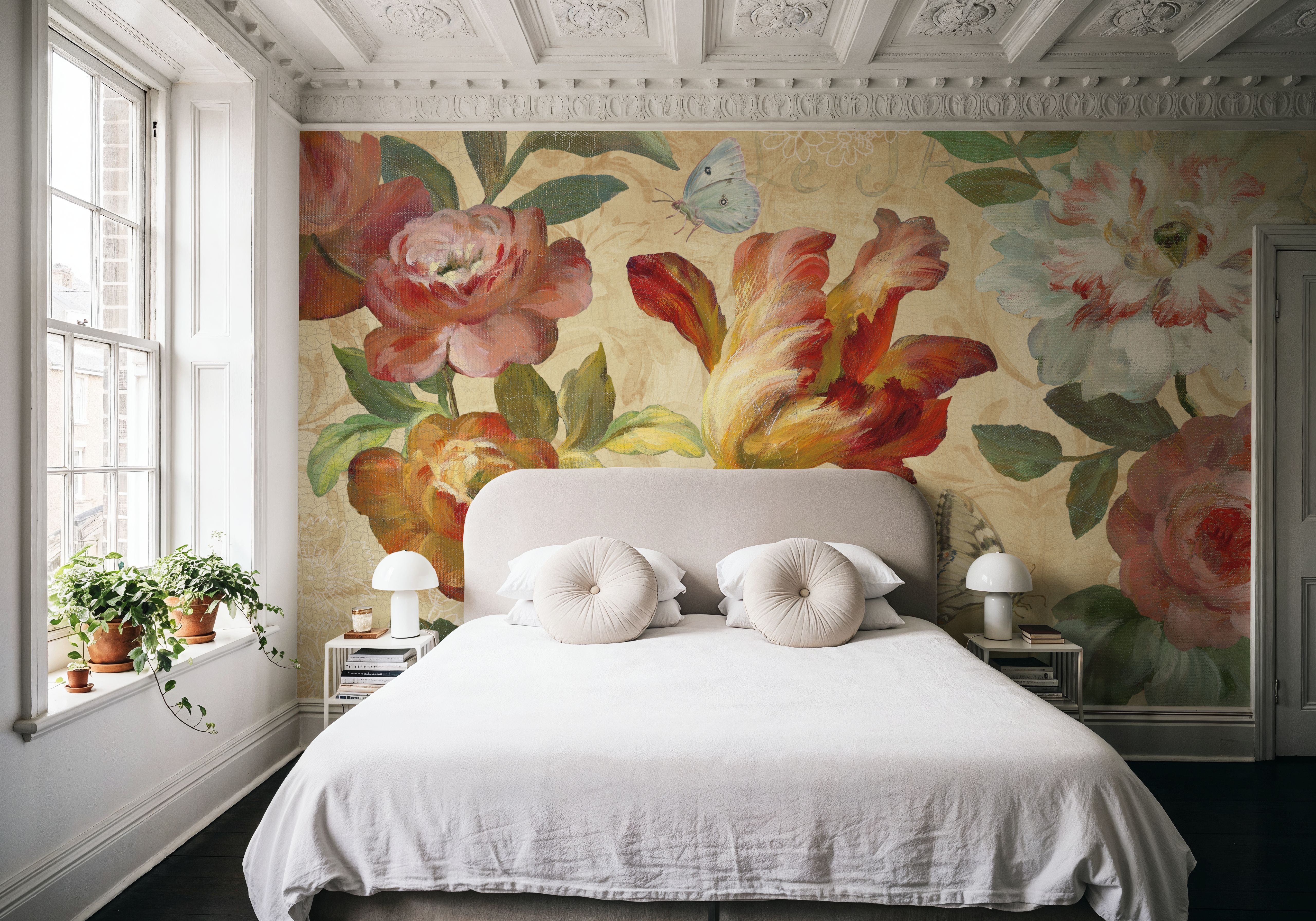 Seaside Garden III Ivory, Papier peint