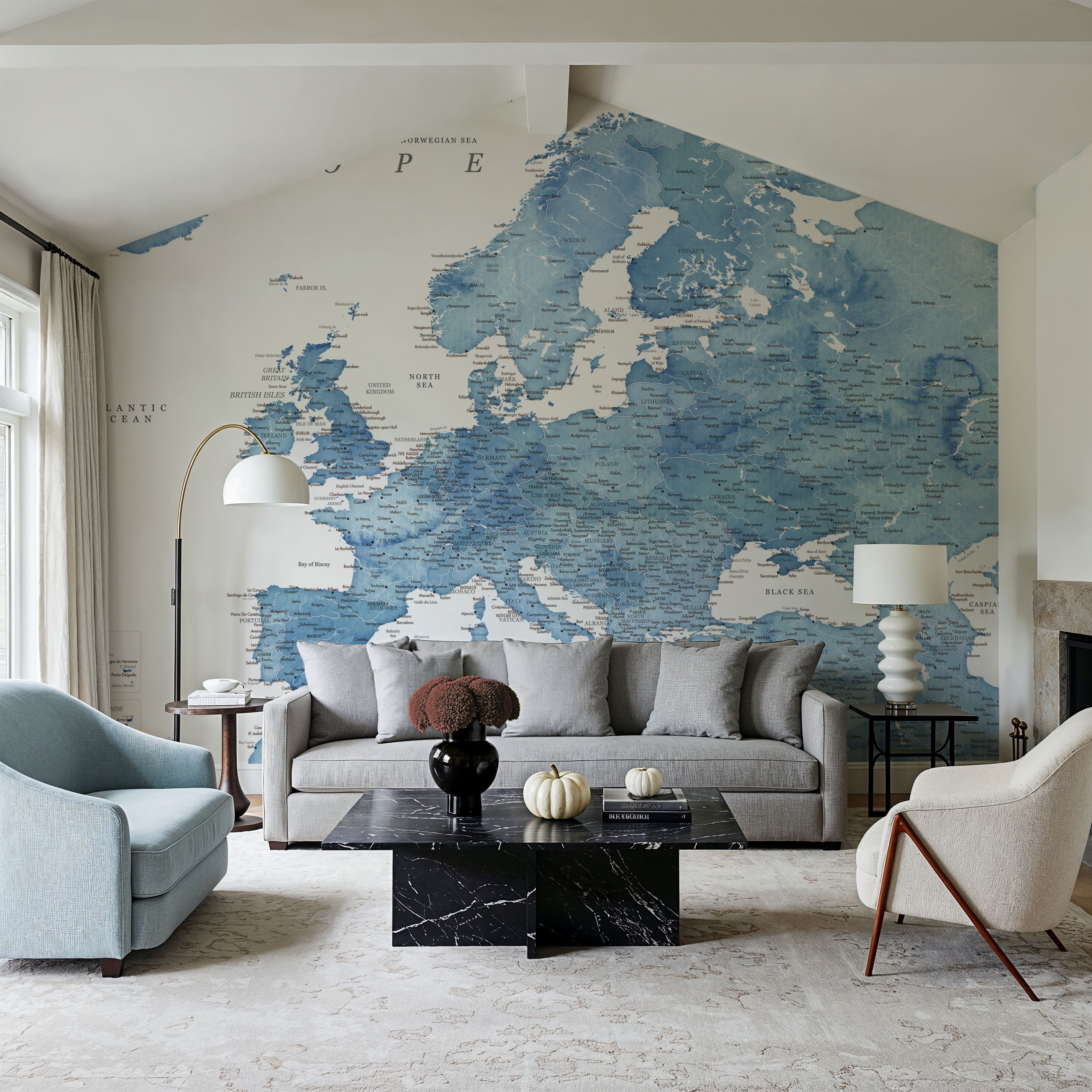 Europe Map Detailed - Franceska