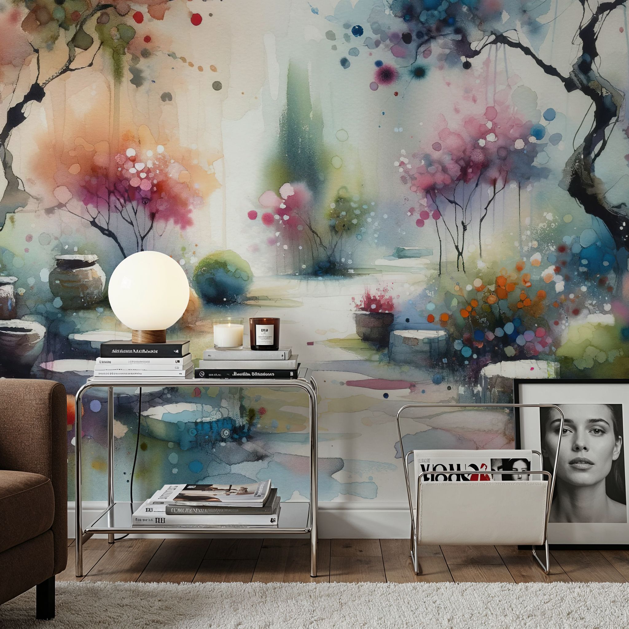 Fotomurale - Garden Pathway - Astratti Natura - Sala da pranzo - Wallism Italia - Incollare al muro o Autoadesivo