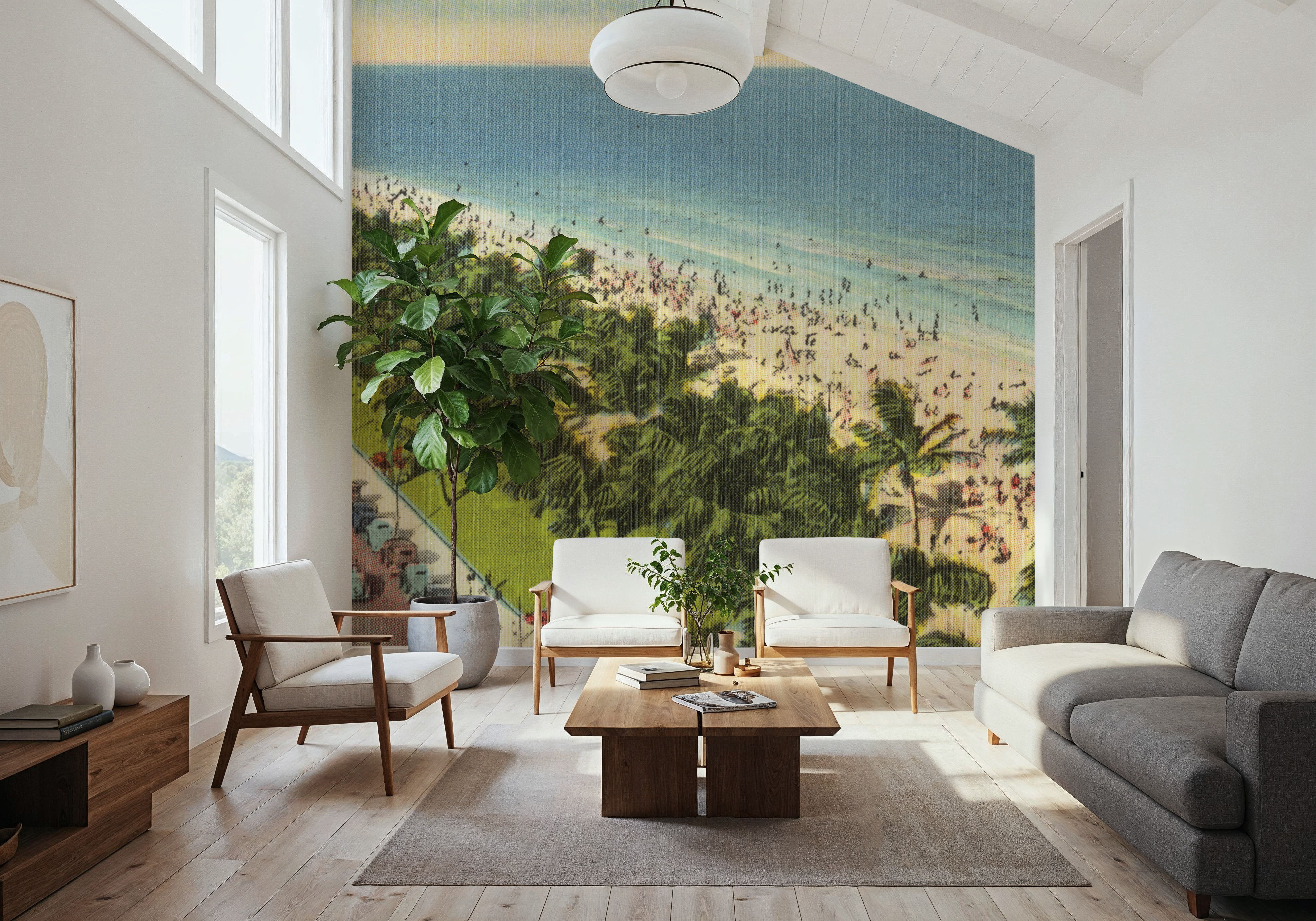 Ocean Drive - Screenprint Postcard