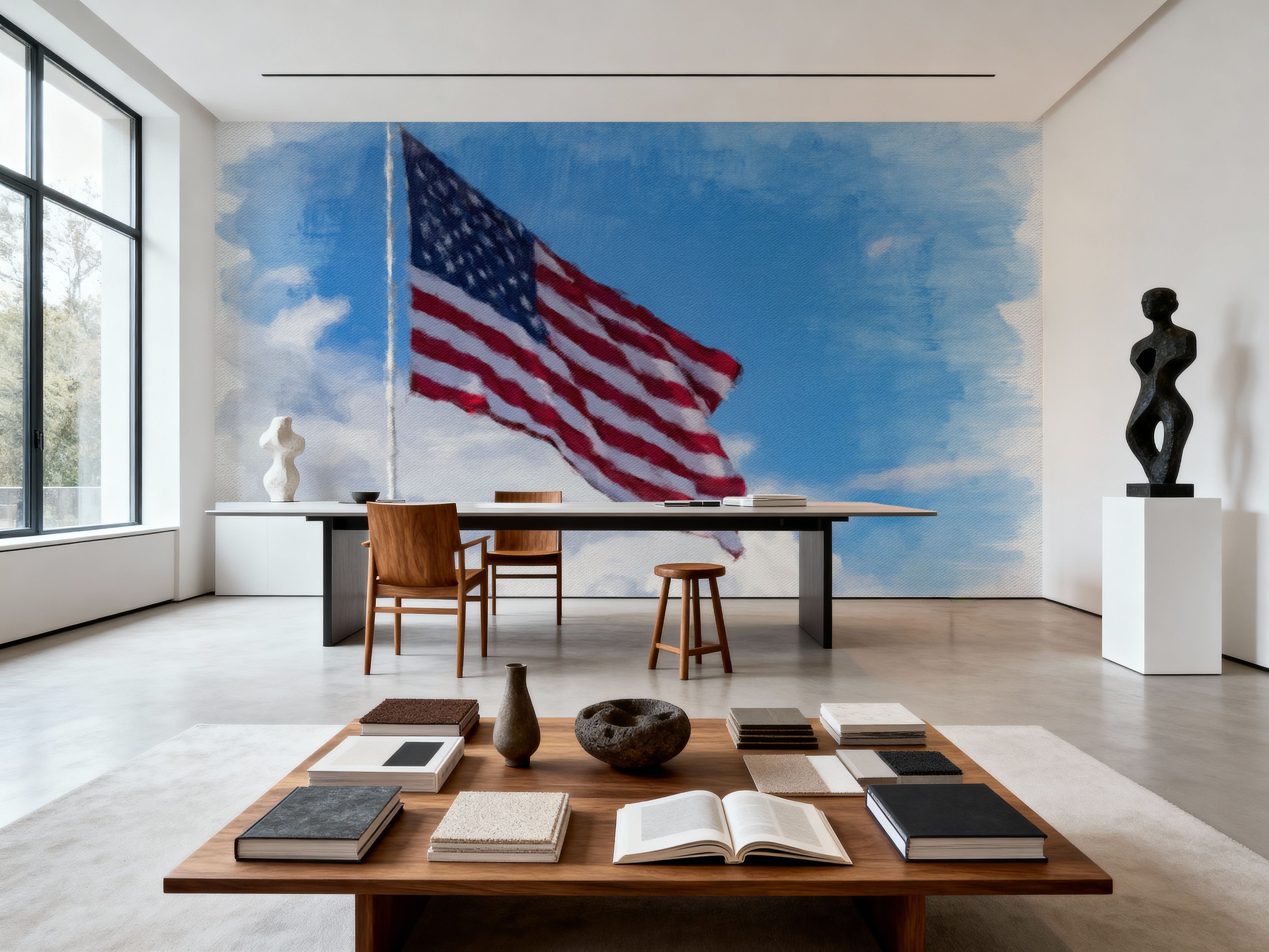 Stars and Stripes on Canvas
