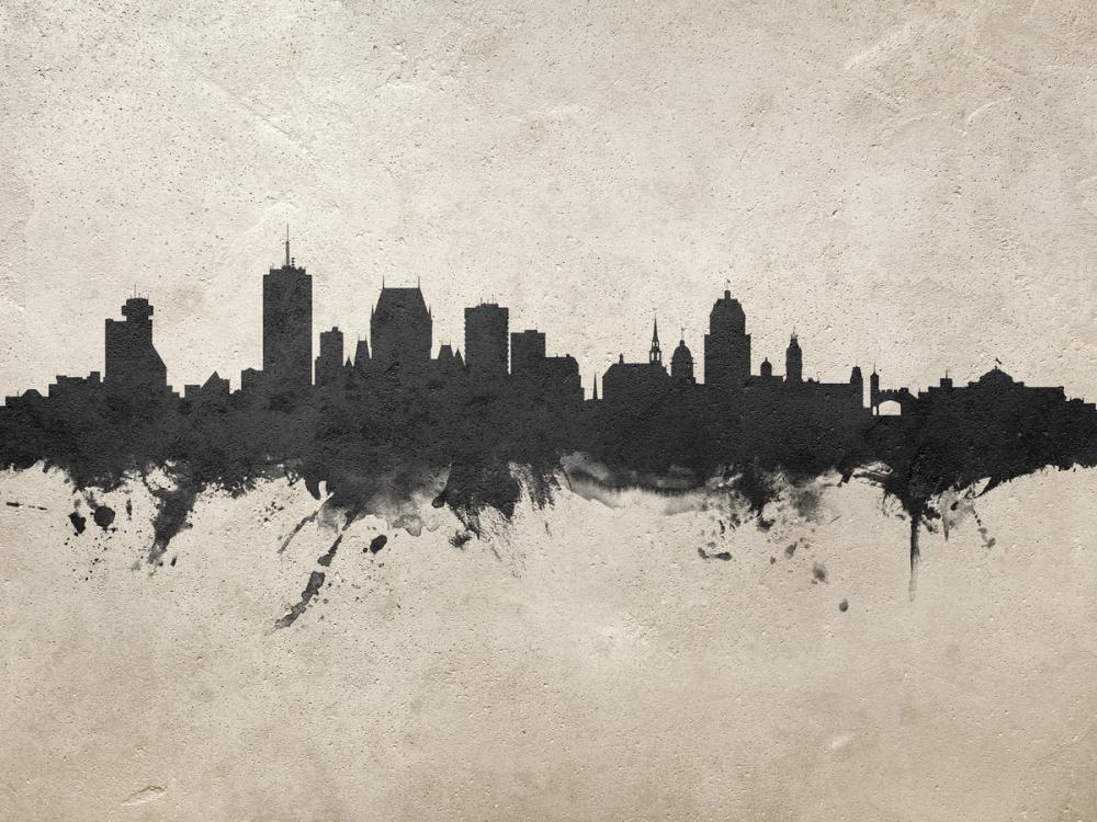 Quebec Canada Skyline Concrete