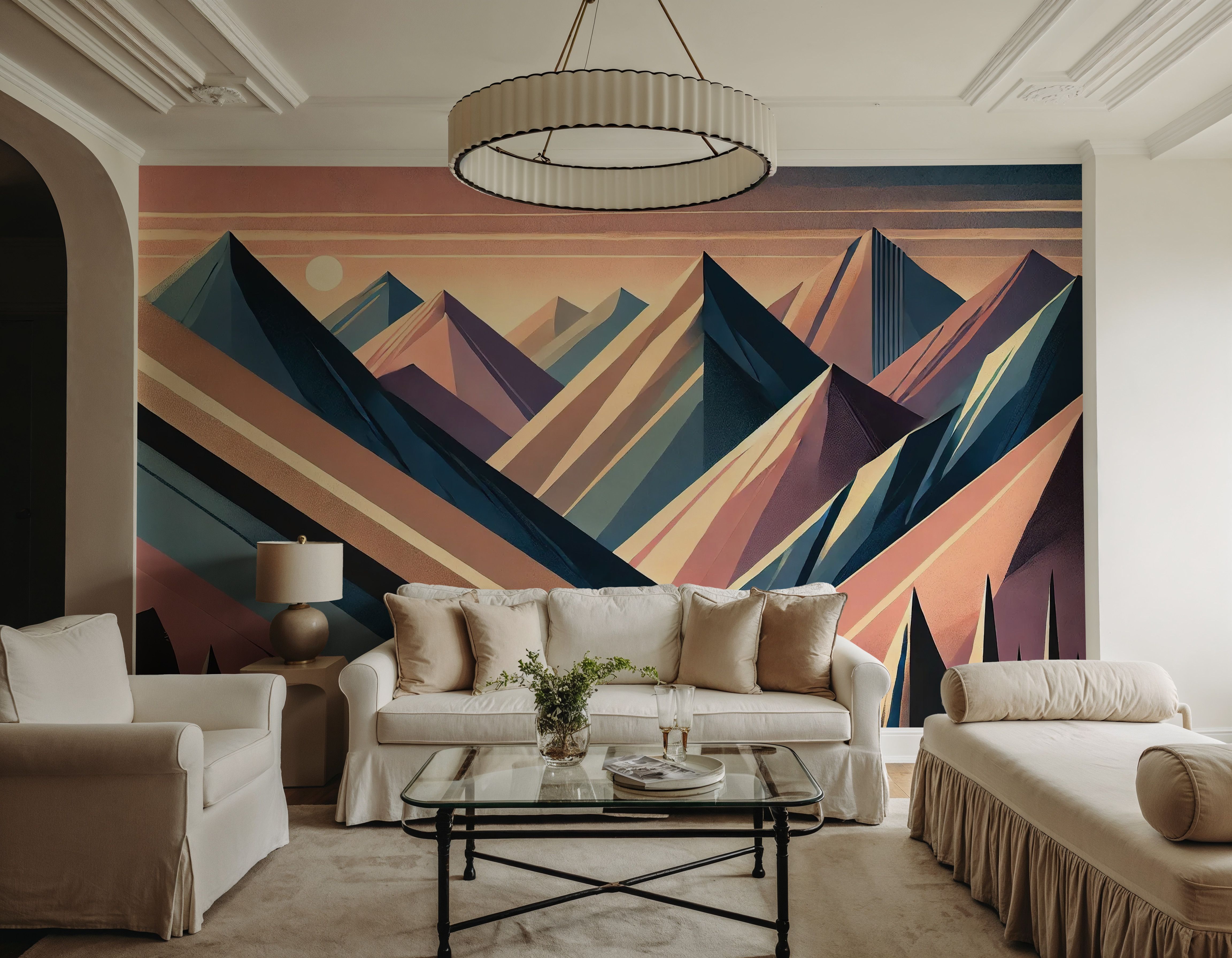 Serenity Mountain Vista in Art Deco