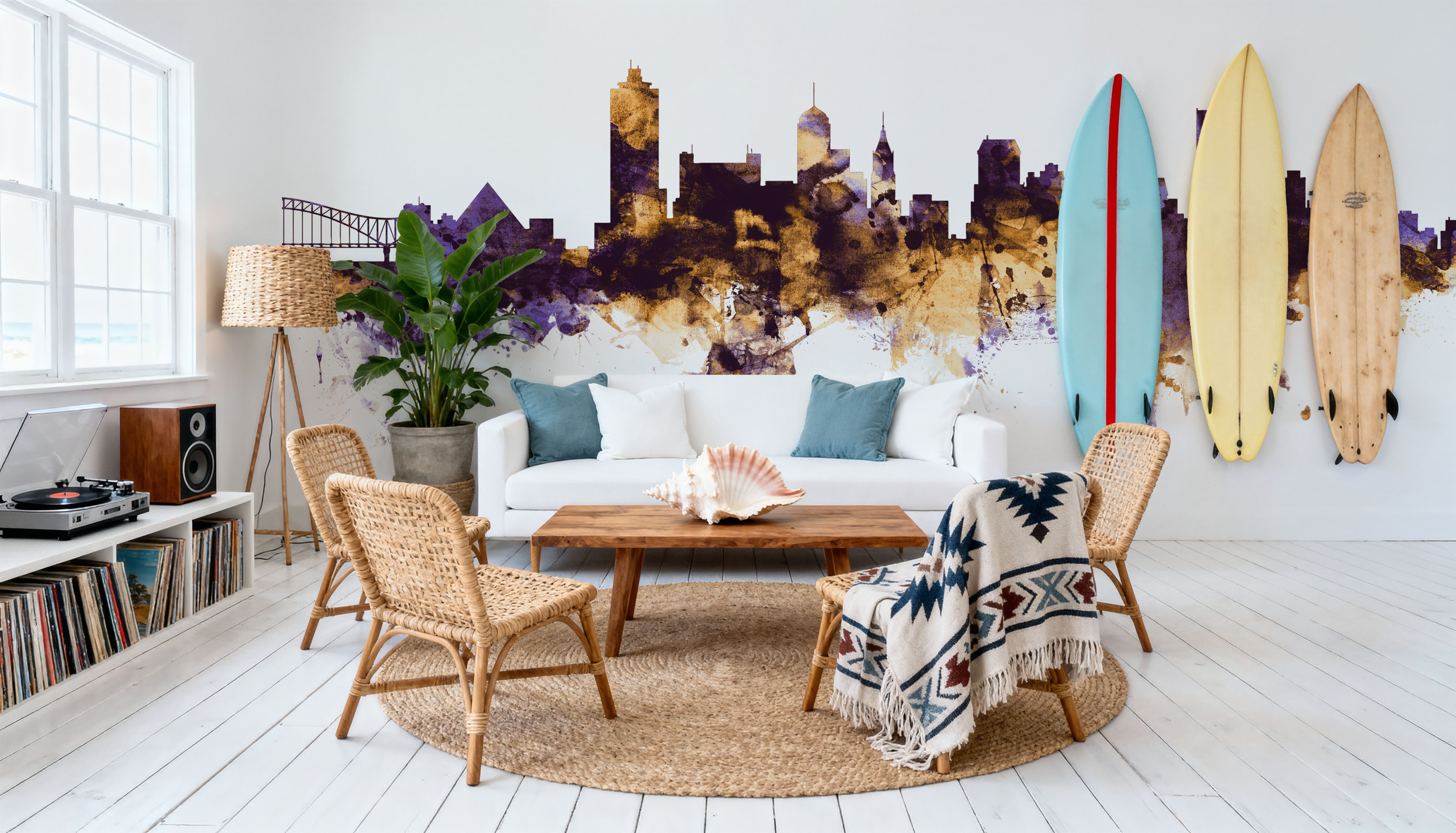 Memphis Tennessee Skyline Purple & Gold