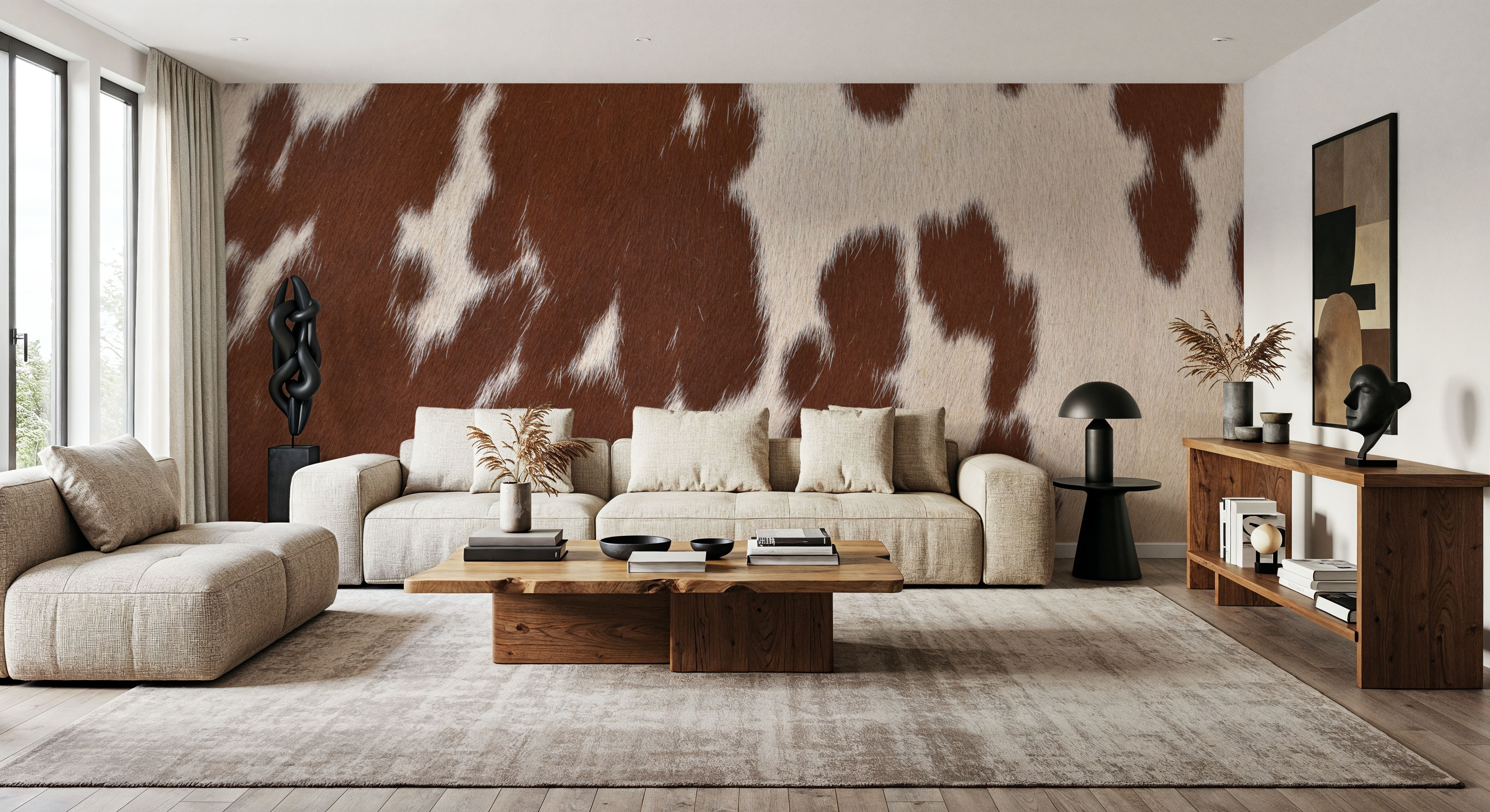 Brown Spotted Cow Hide