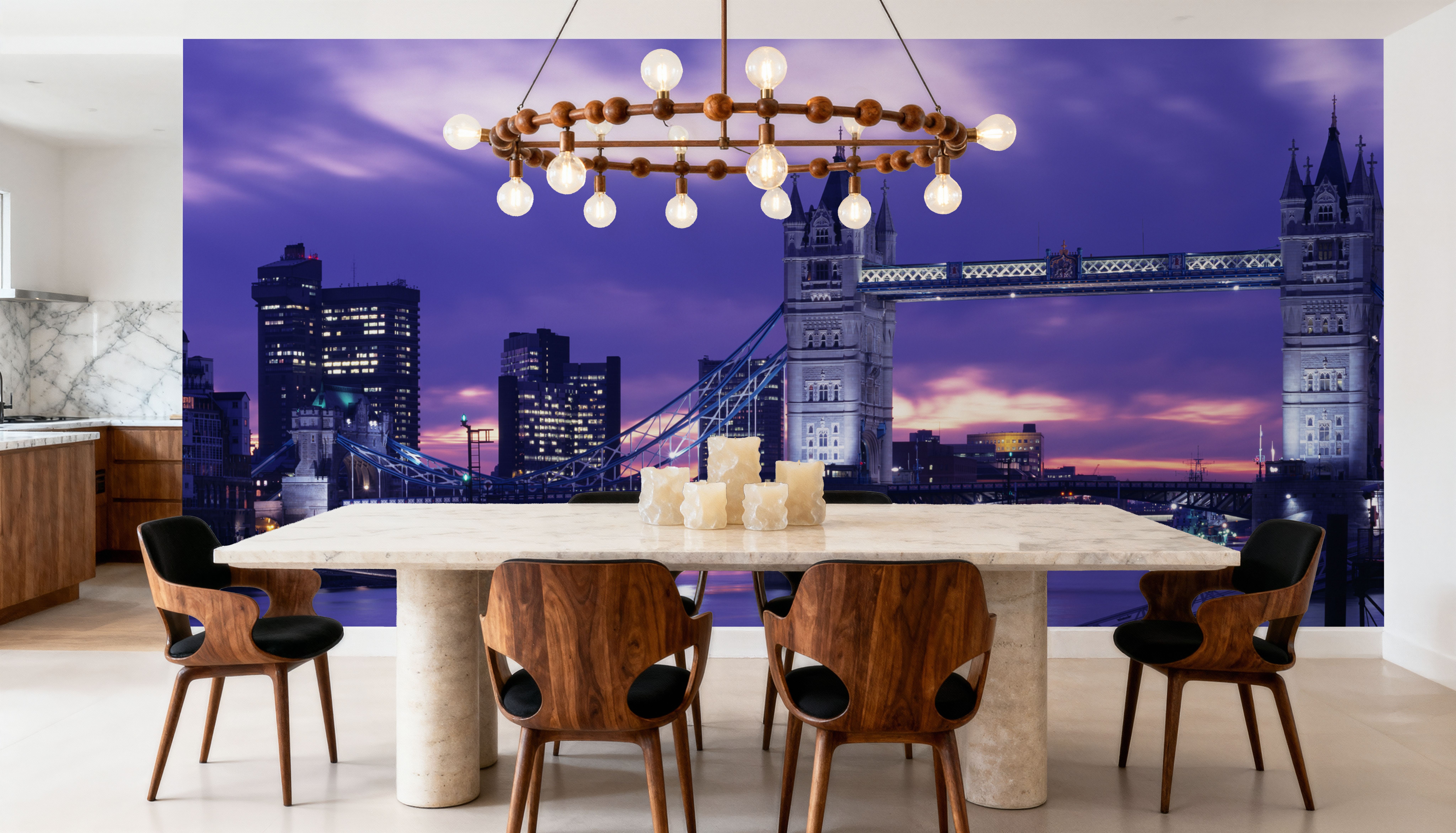 Purple Tower Bridge Twilight