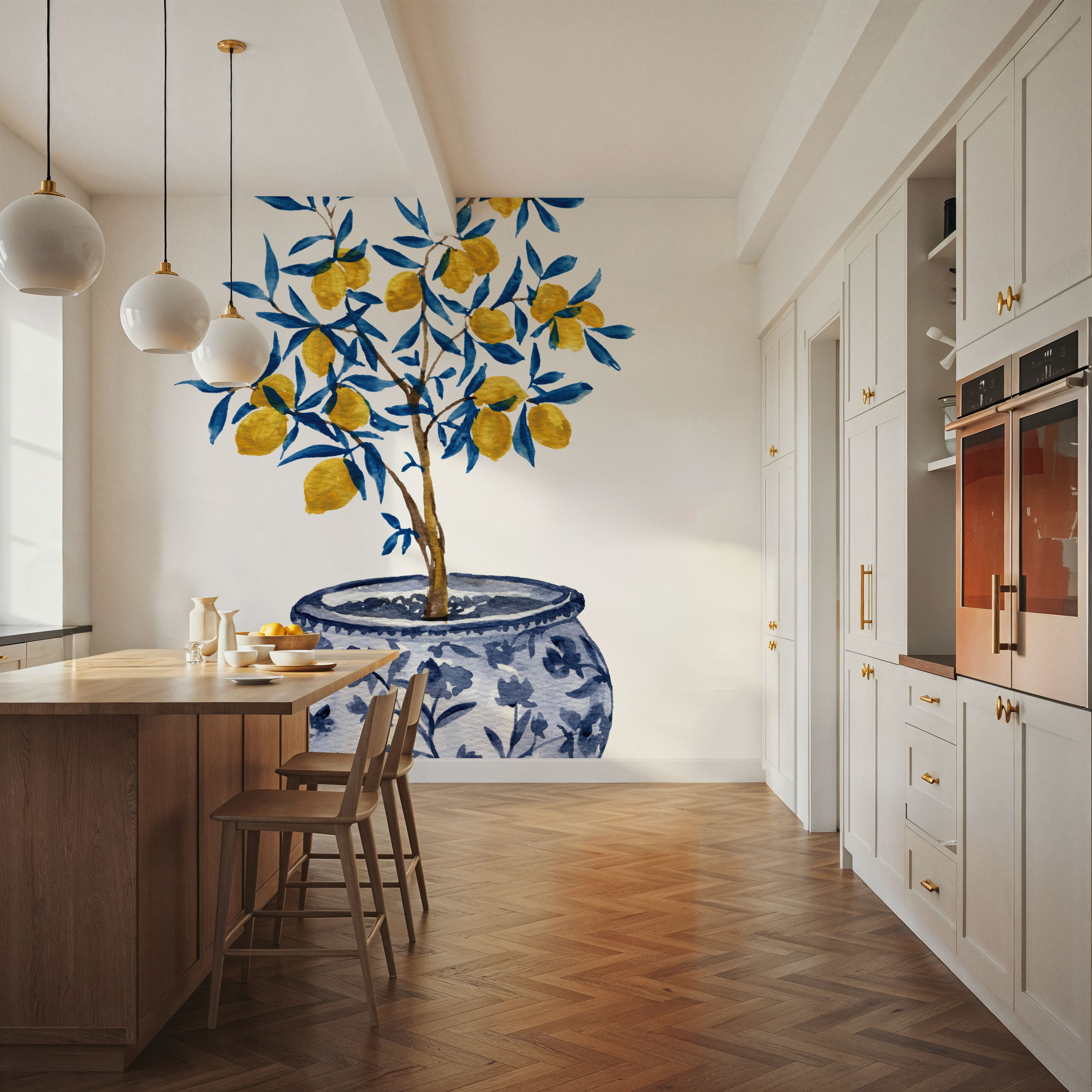 Lemon Tree in Chinoserie