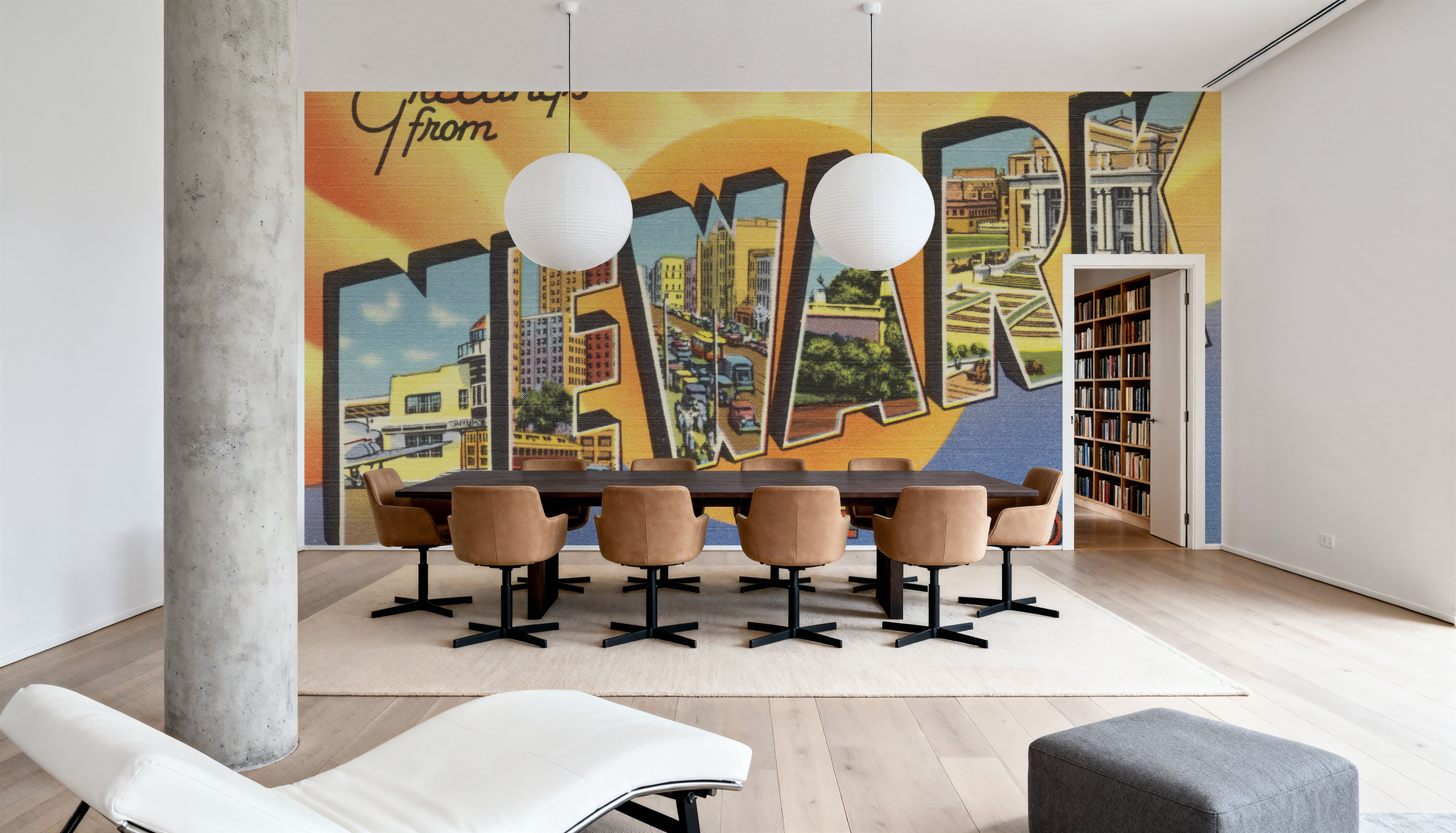 Greetings from Newark - Screenprint Postcard