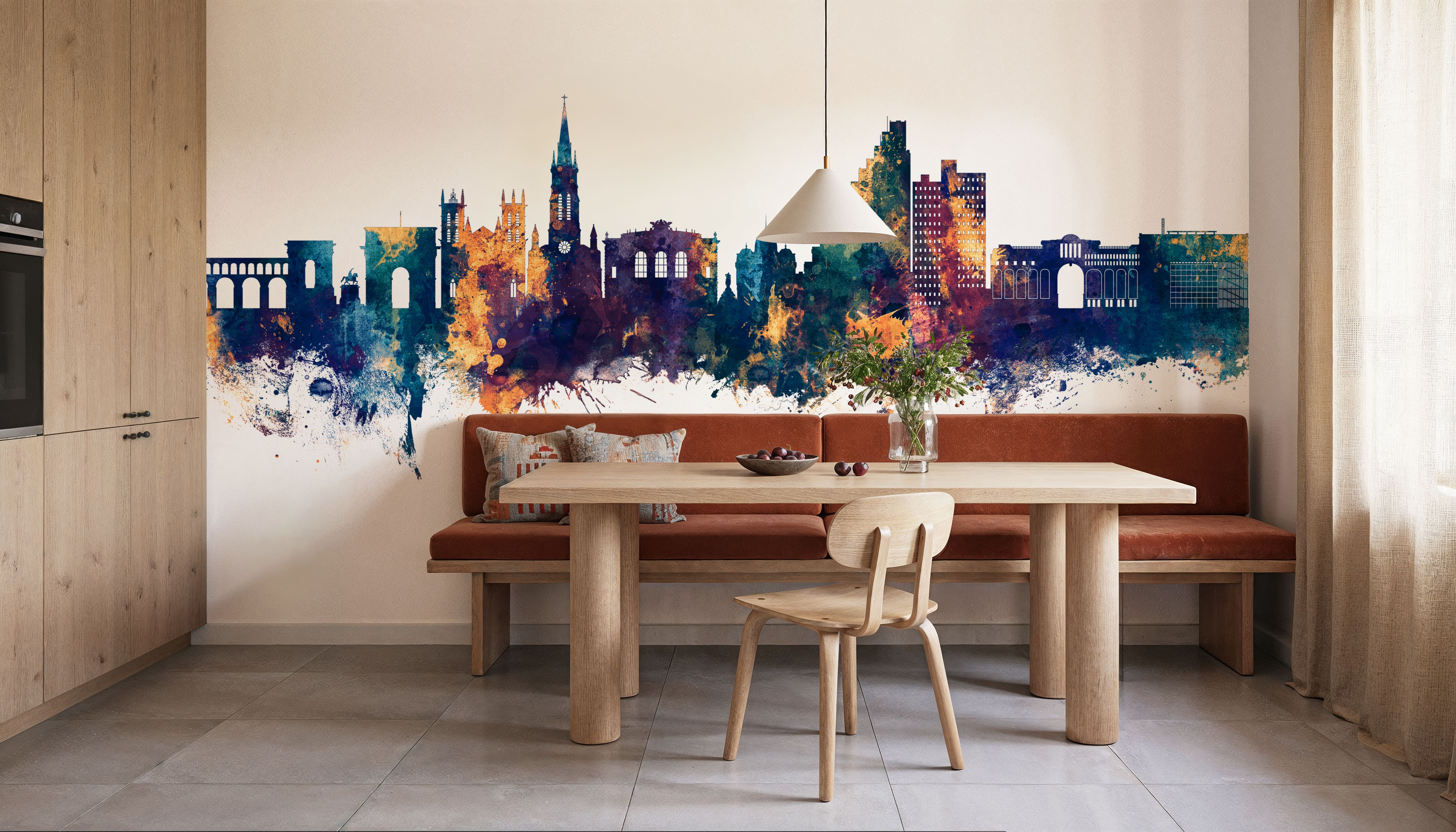 Montpellier Skyline Blue & Bronze