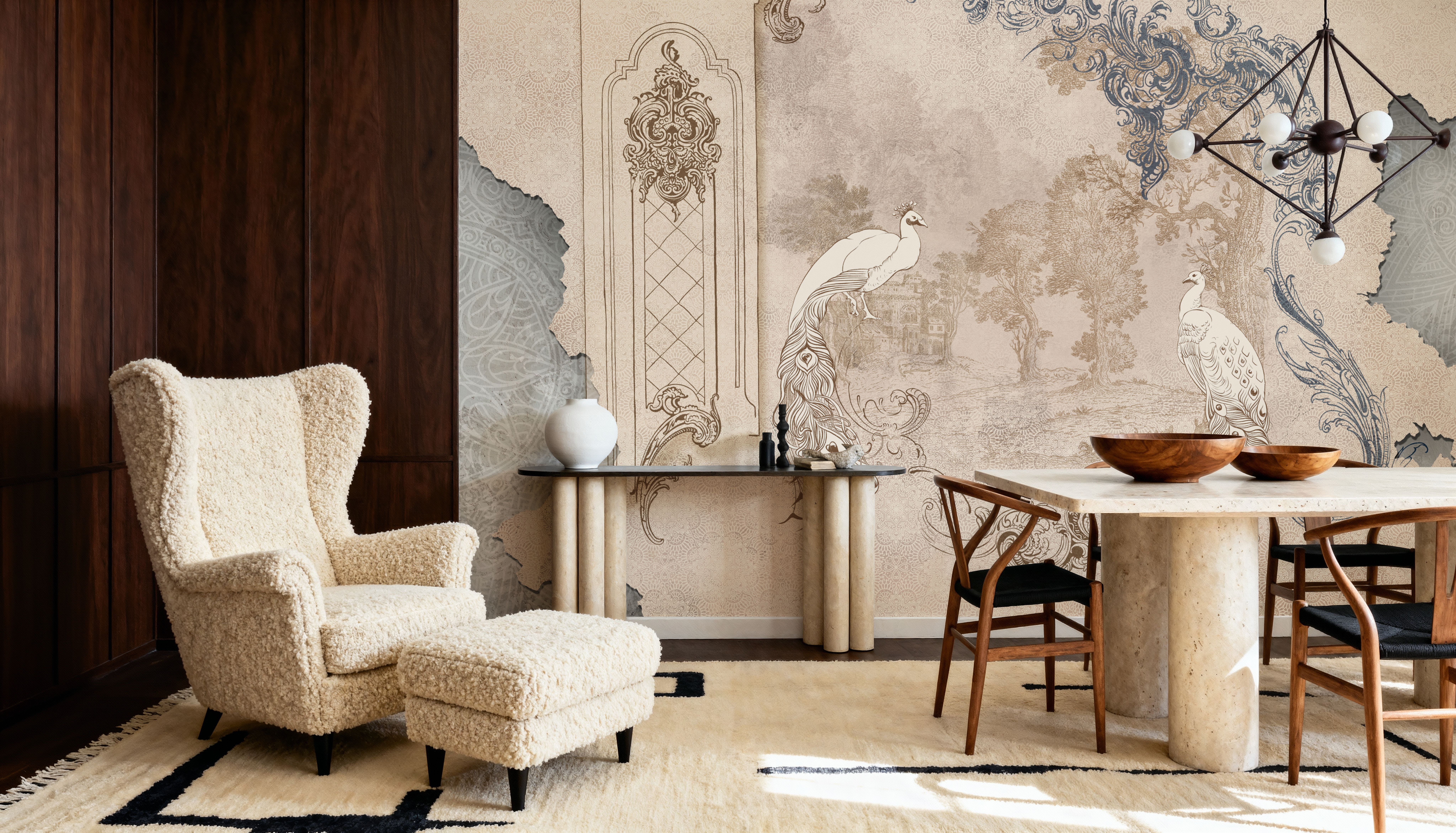 The Peacock Landmark, Wallpaper