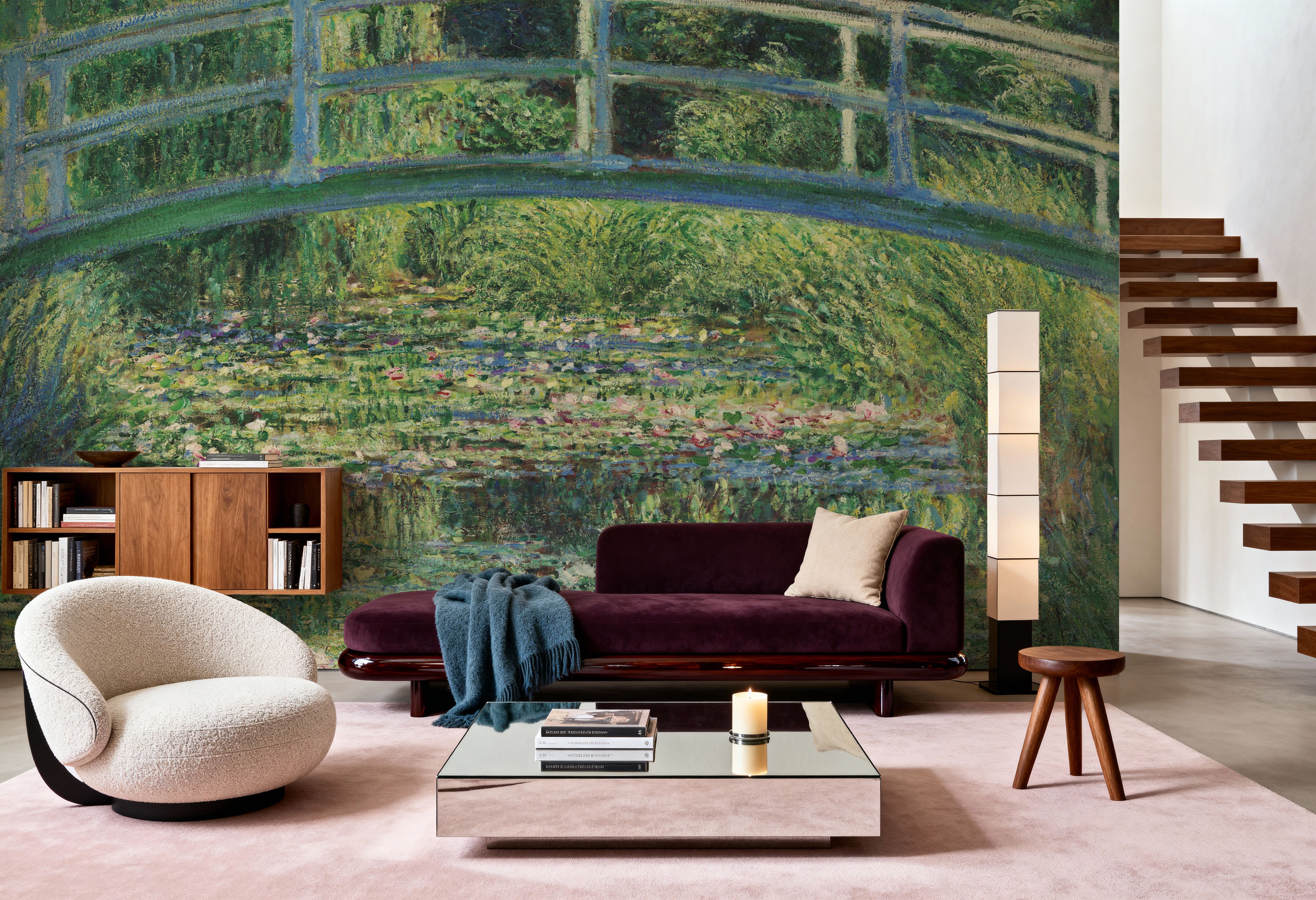 Water Lilies and Japanese Bridge