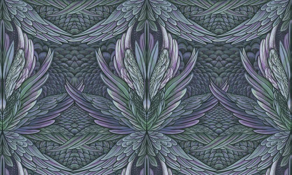 Irridescent Dusky Purple