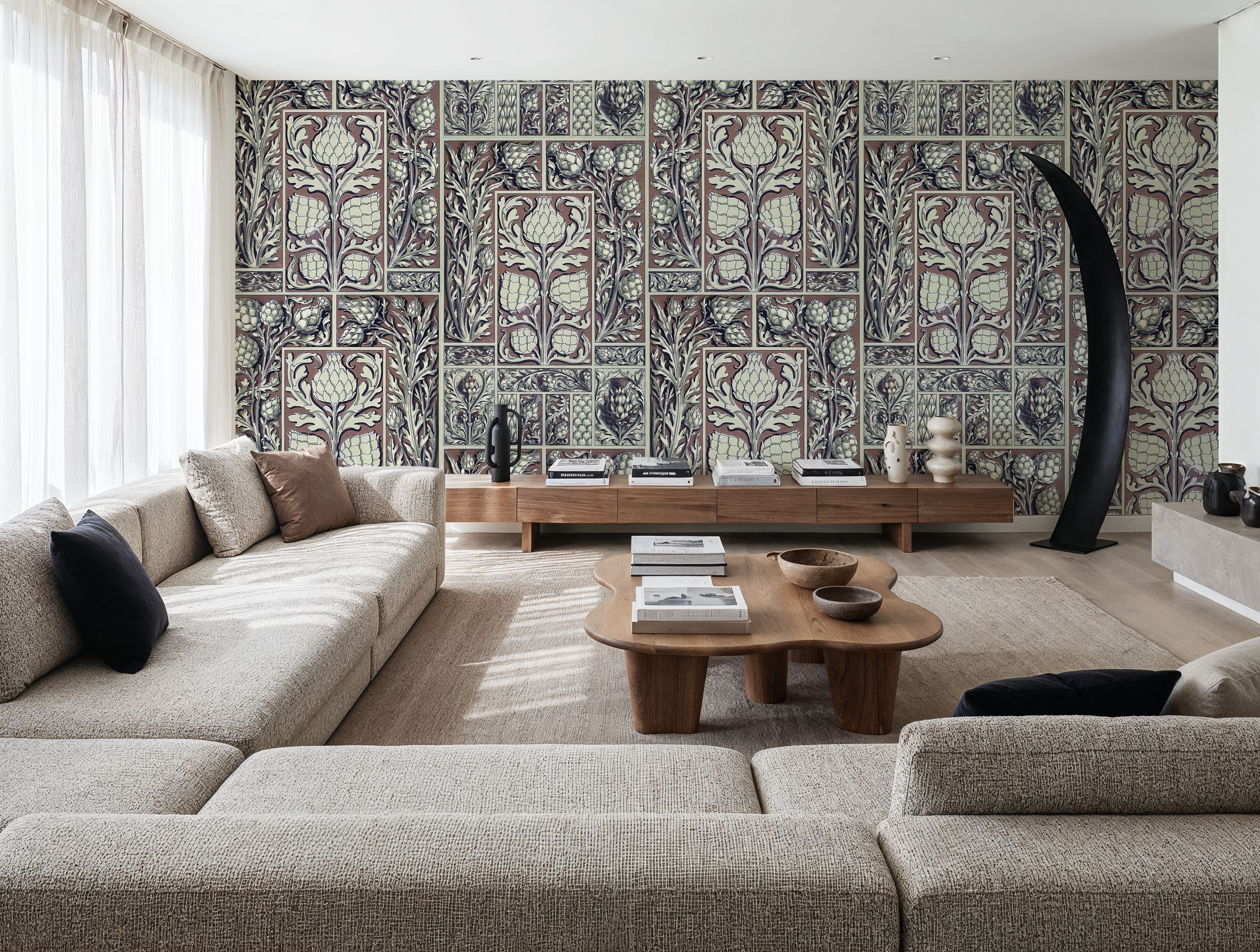 Small Thistle Walls Brown