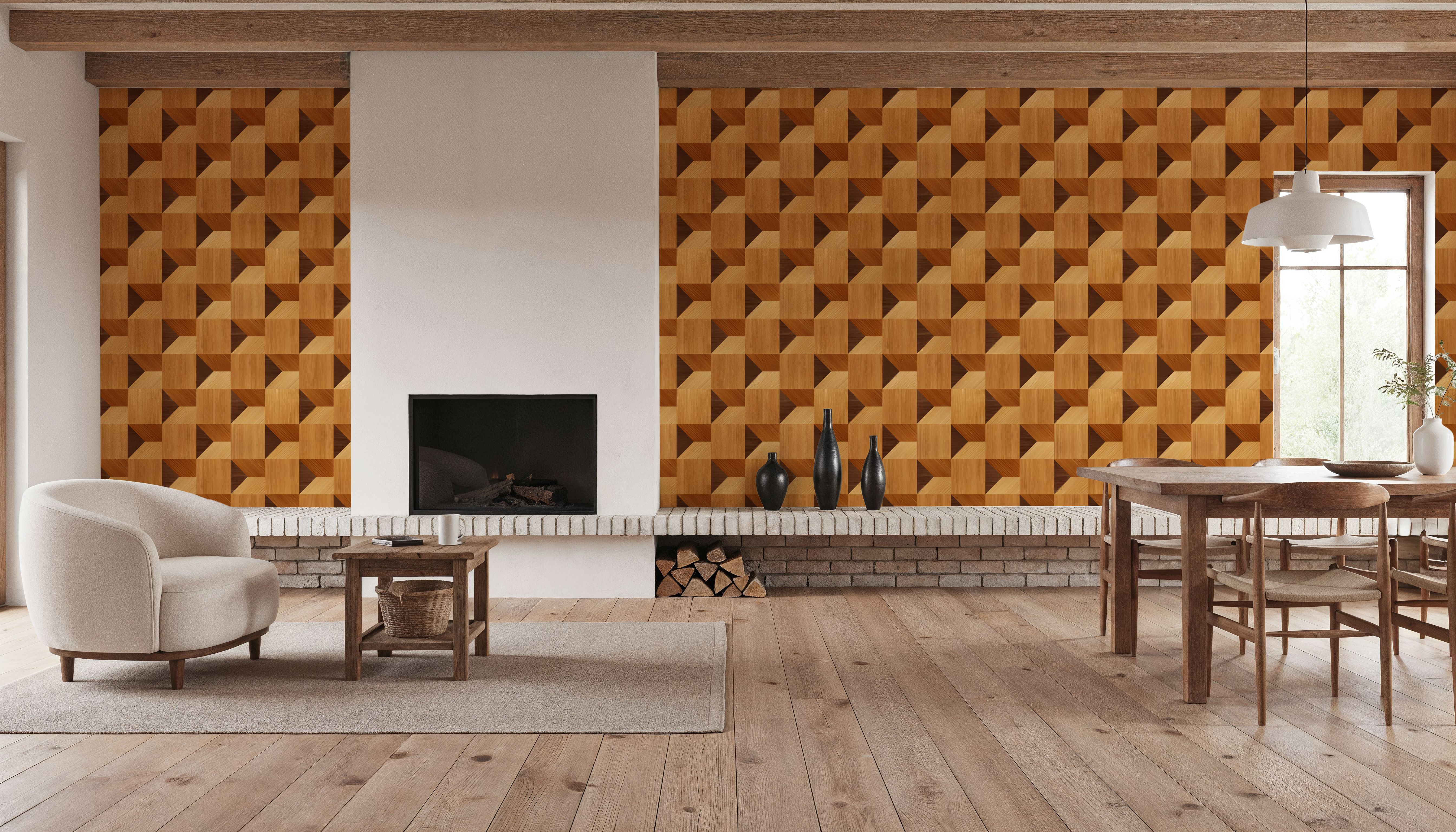 Illusion Box Marquetry, Mahogny