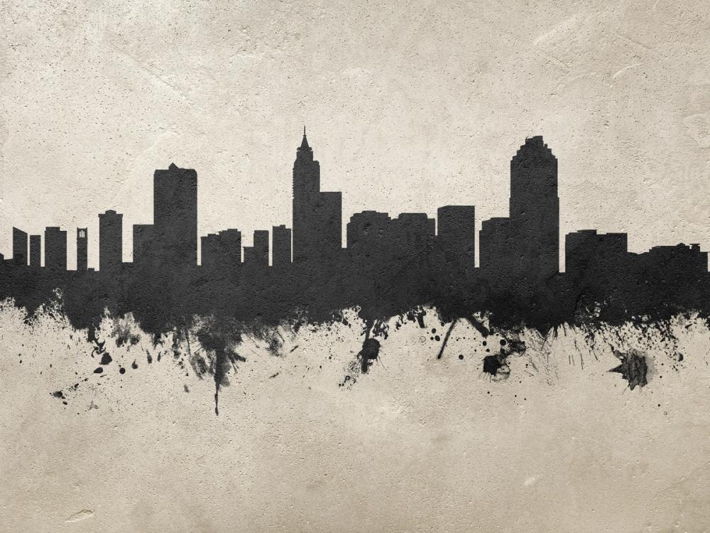 Raleigh North Carolina Skyline Concrete