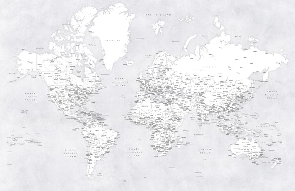 World Map Cities - Siv