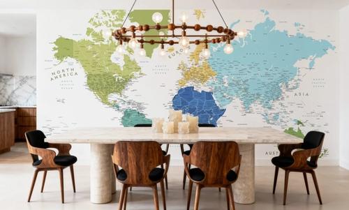 World Map Cities - Elisenda