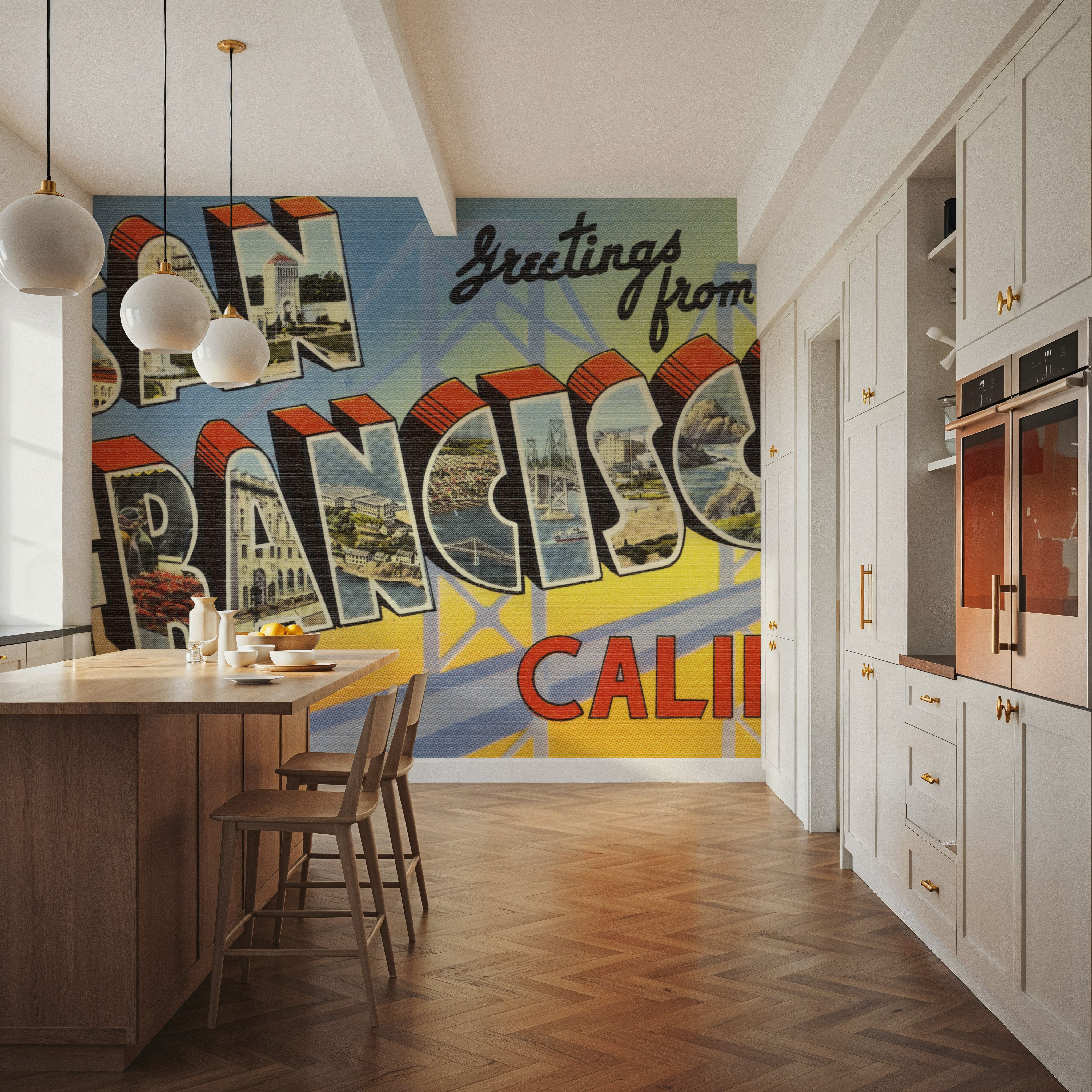 Greetings from San Francisco - Screenprint Postcard