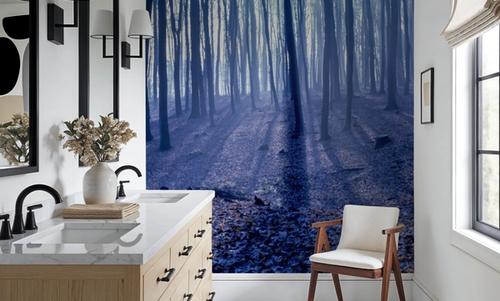 Misty Blue Forest