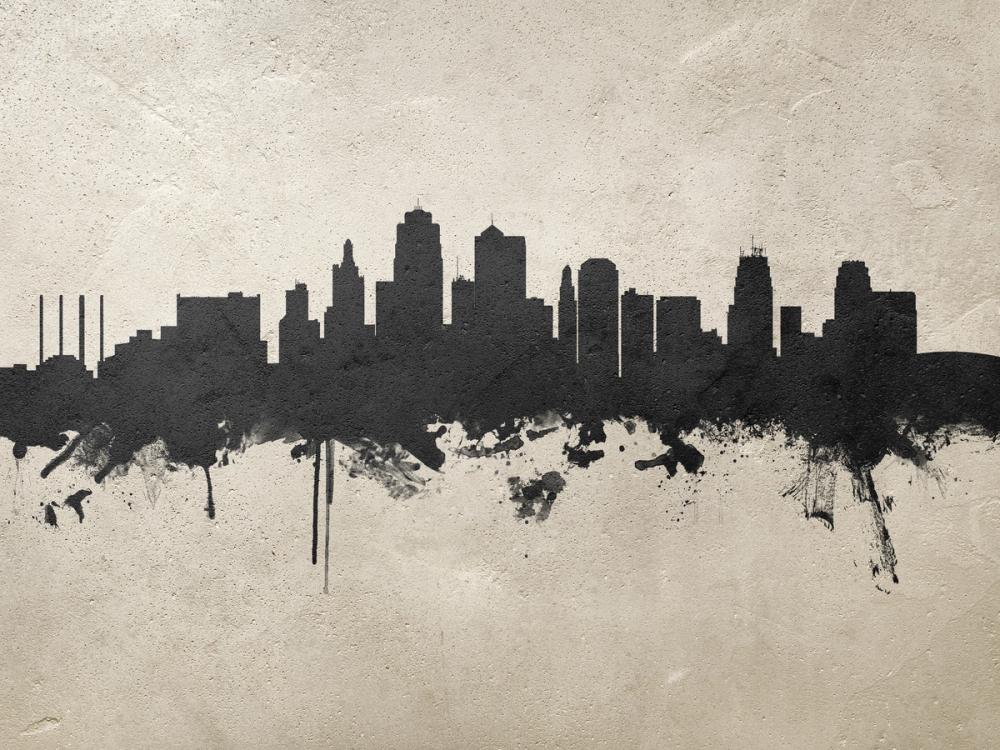 Kansas City Missouri Skyline Concrete