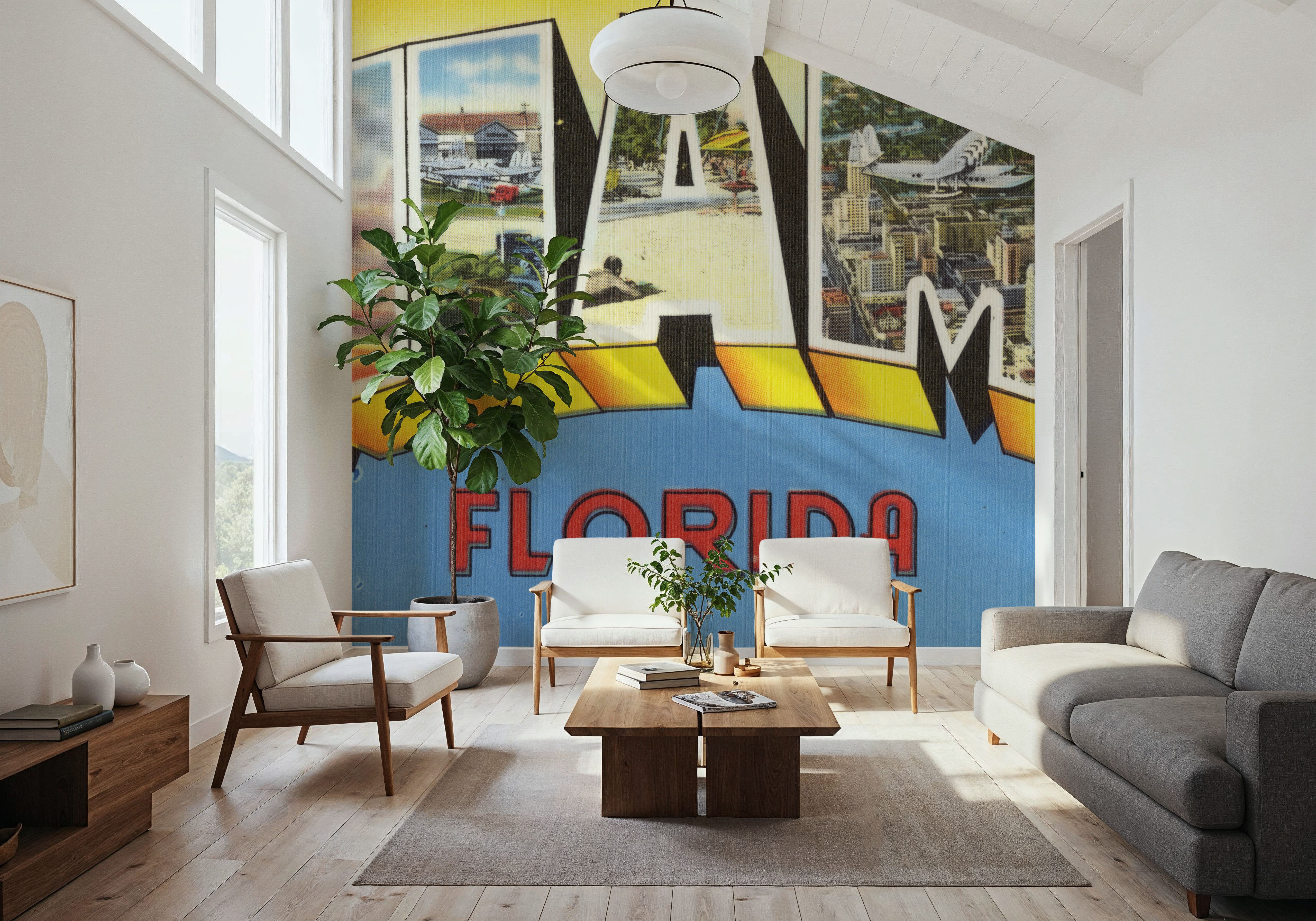 Greetings from Miami - Screenprint Postcard