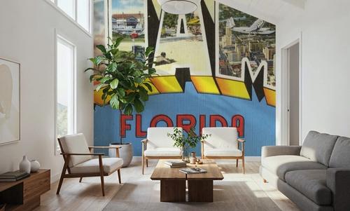 Greetings from Miami - Screenprint Postcard
