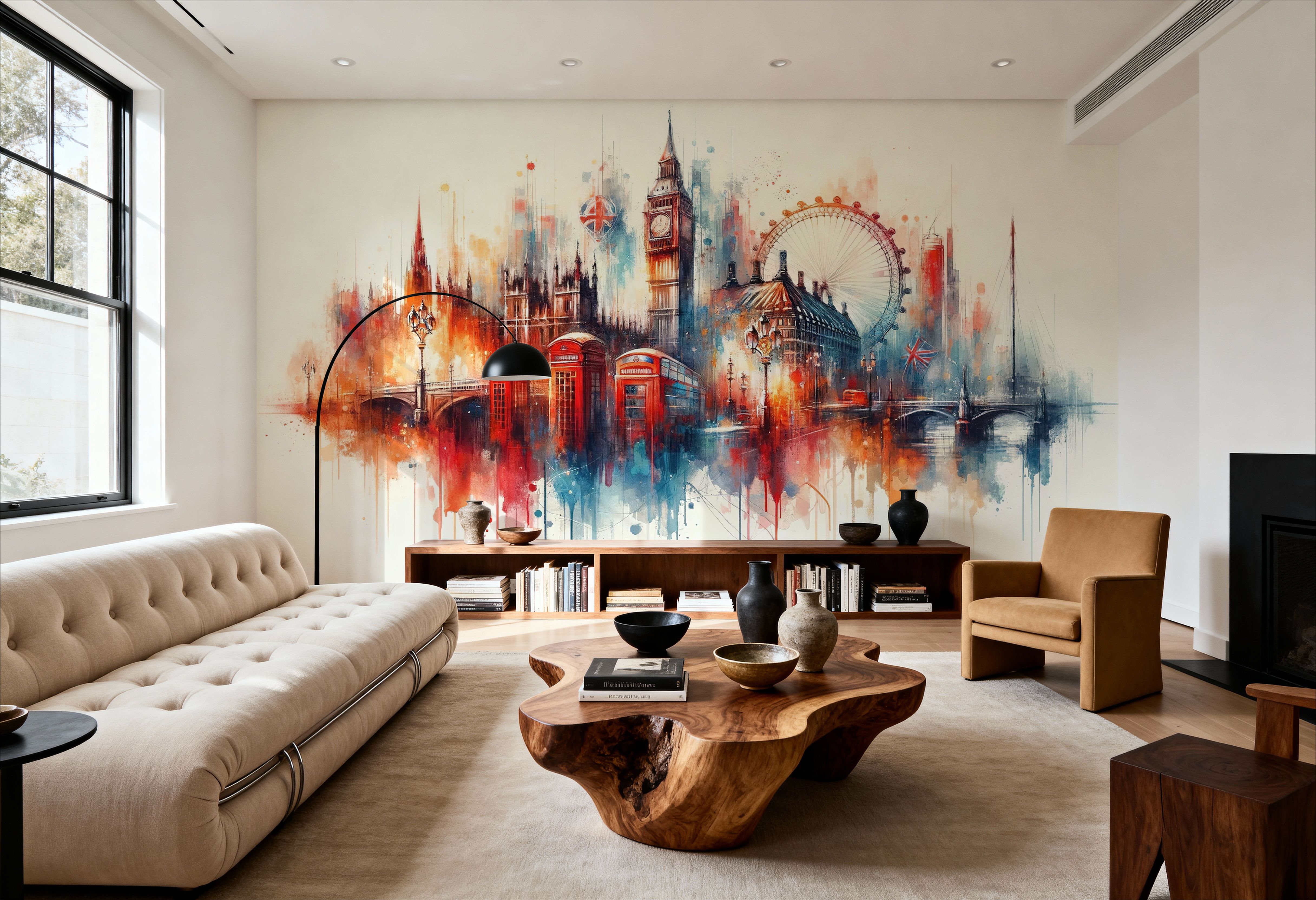Watercolor London Skyline