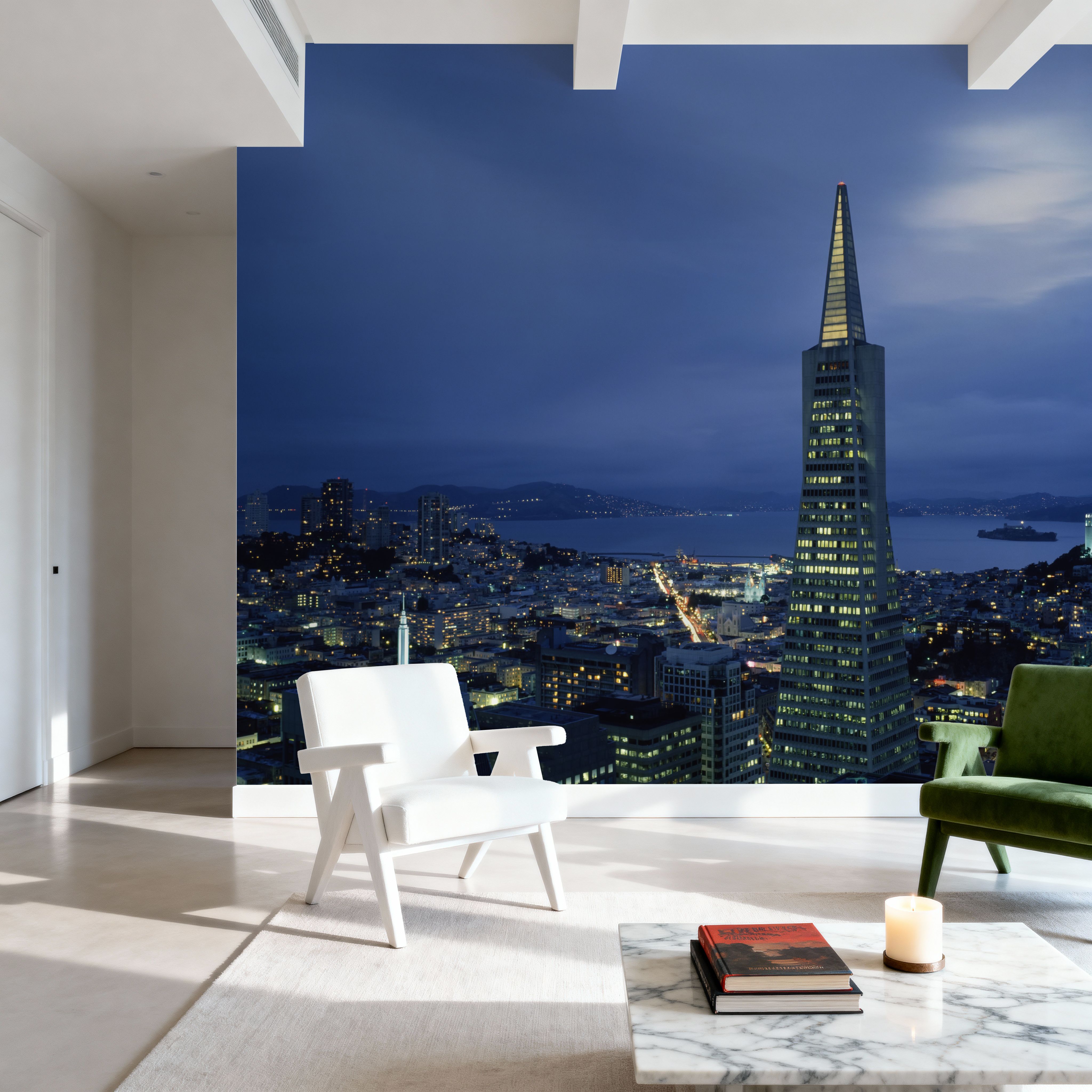 Luminous Triangle Skyline