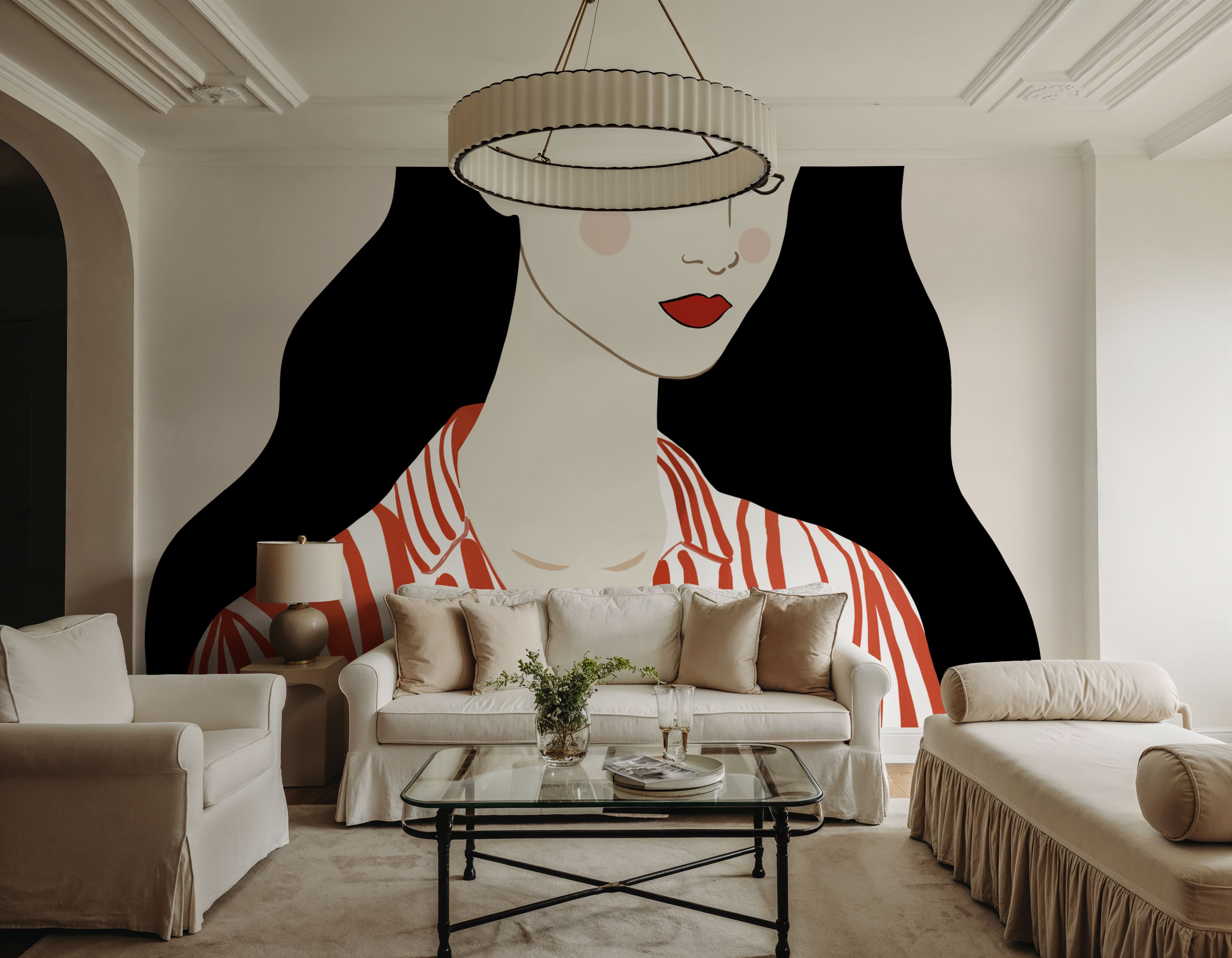 Woman in Striped Blouse I