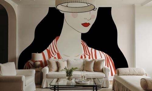 Woman in Striped Blouse I