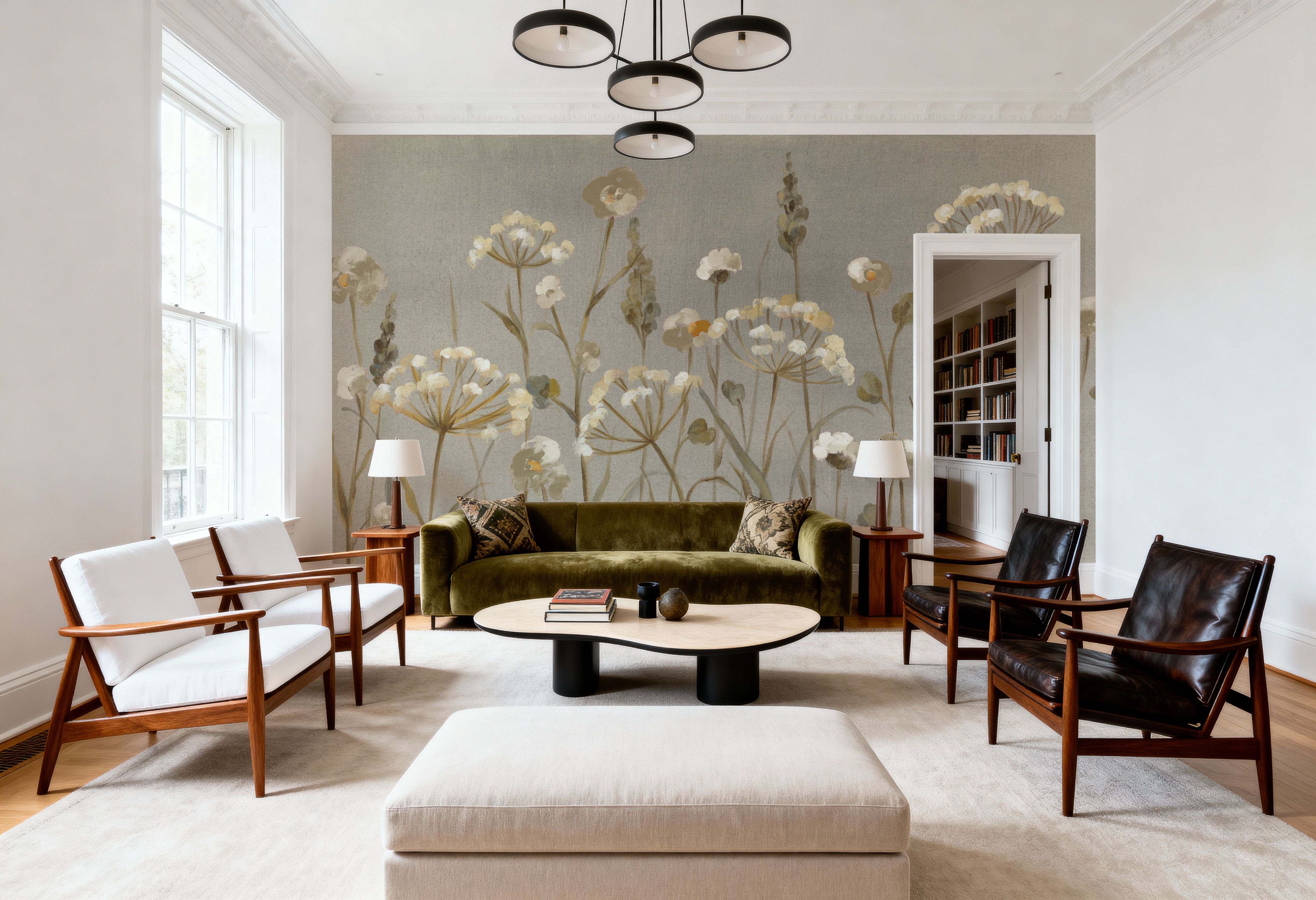 Delicate Garden Neutral Canvas