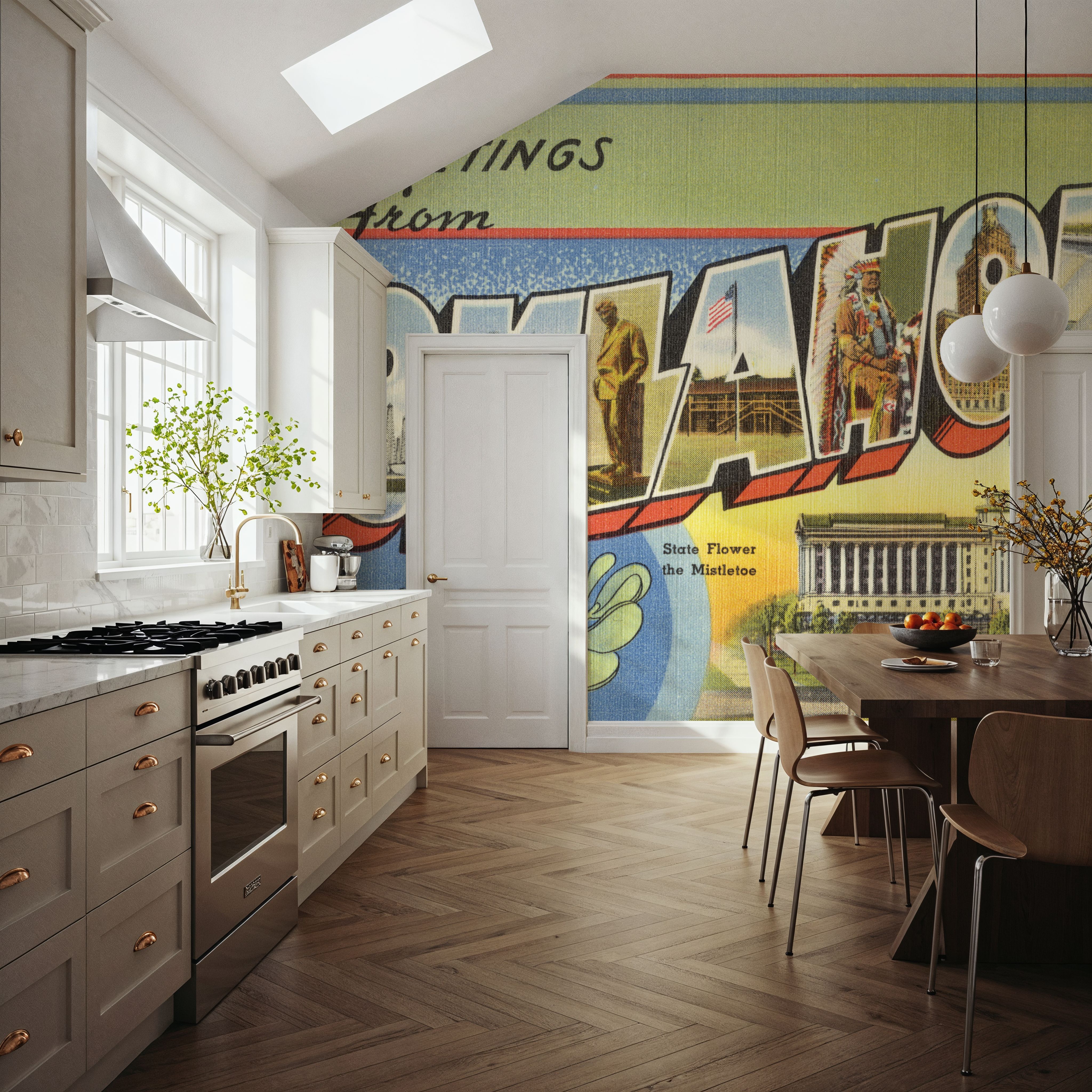 Greetings from Oklahoma - Screenprint Postcard