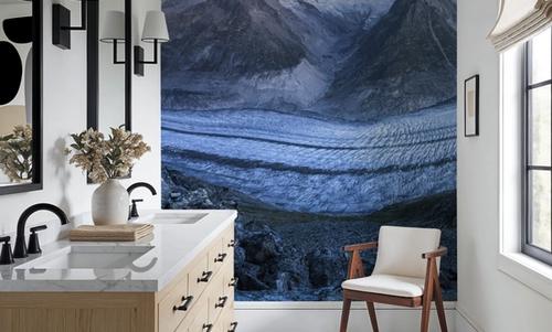 Aletsch Glacier Moon