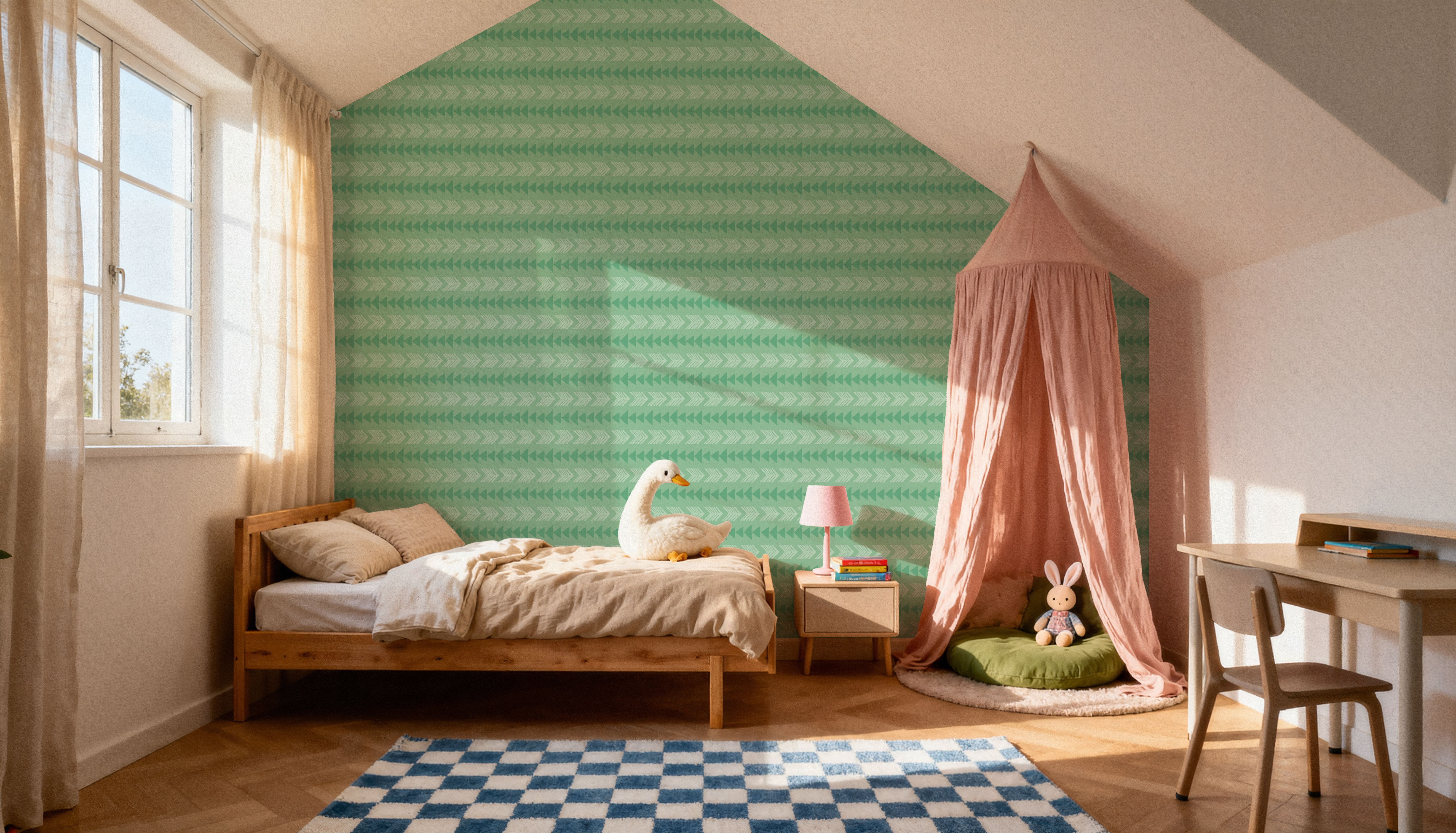 Boho Arrows Light Green
