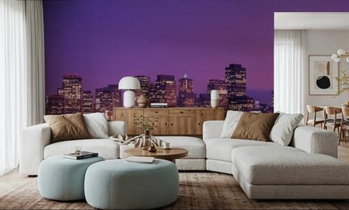 Pink Gradient Twilight Metropolis