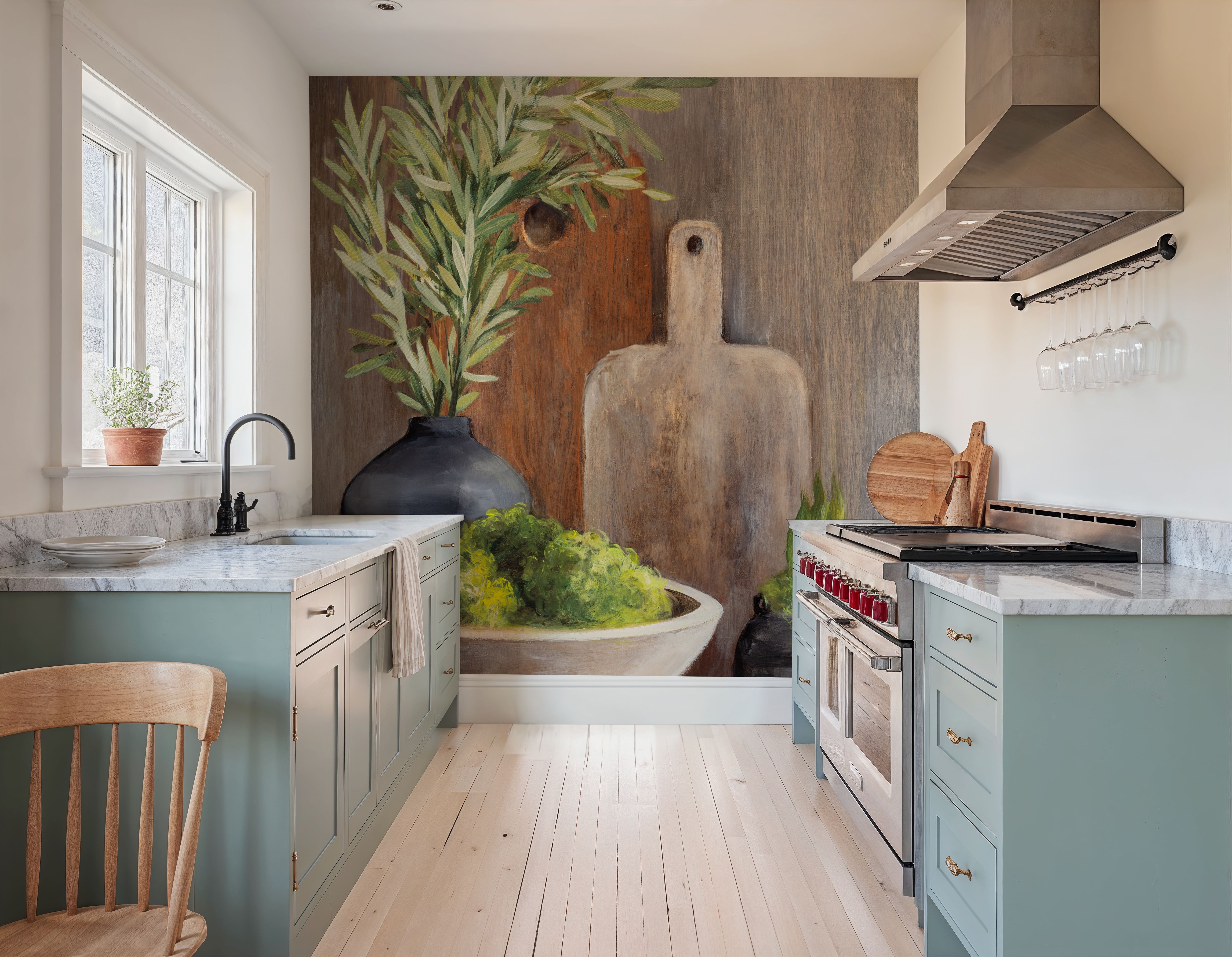 Spring Tableaux I Greenery