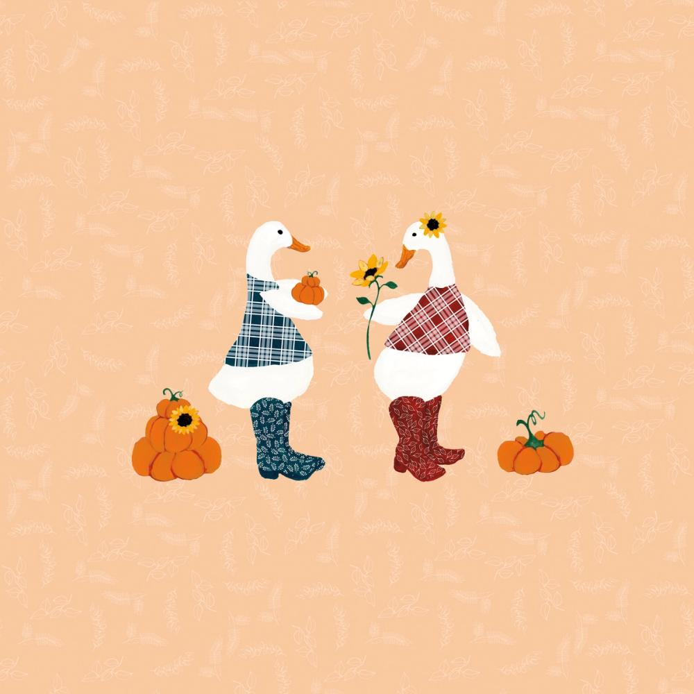 Ducks in the Pumpkin Patch IV