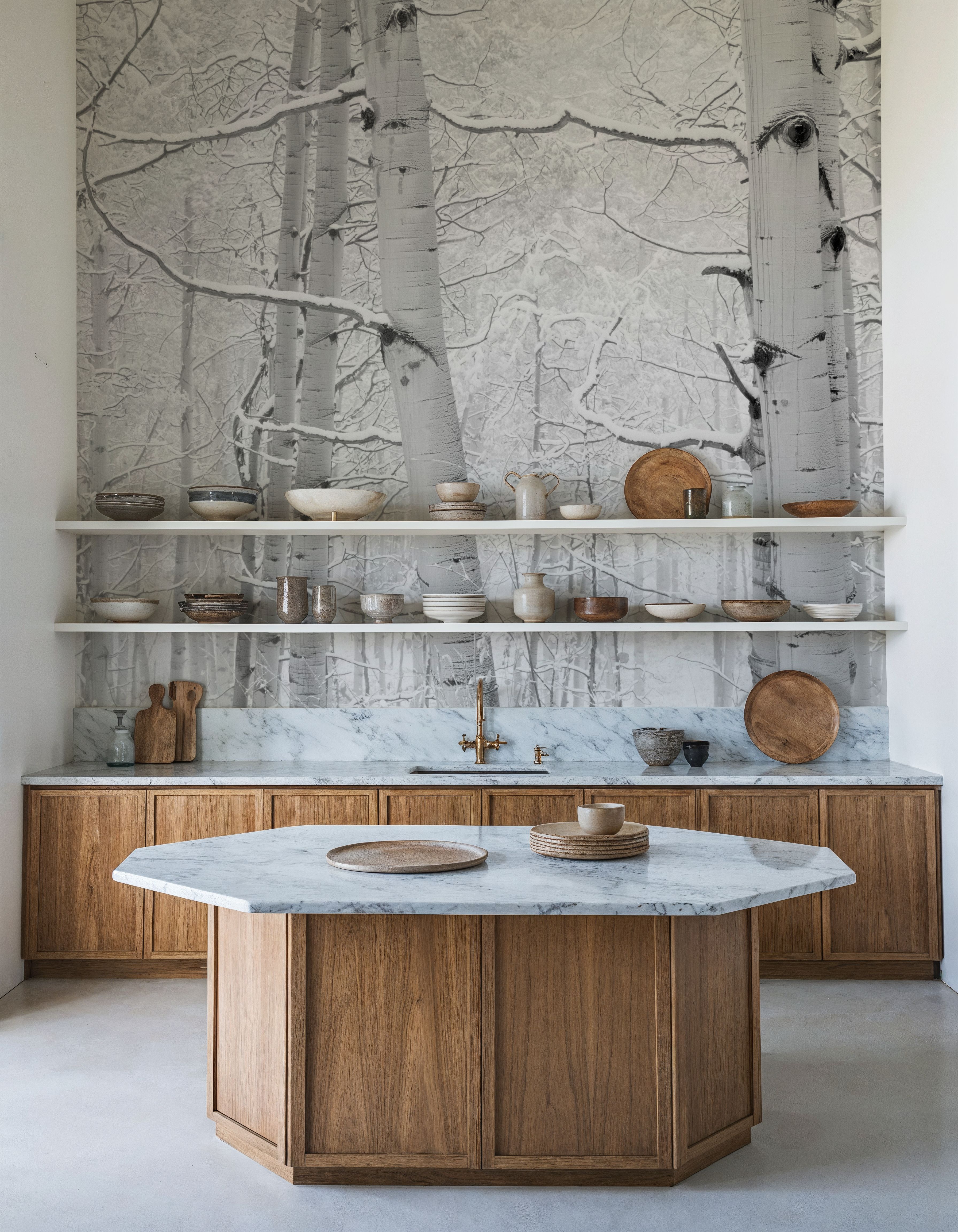 Winter Birch Serenity