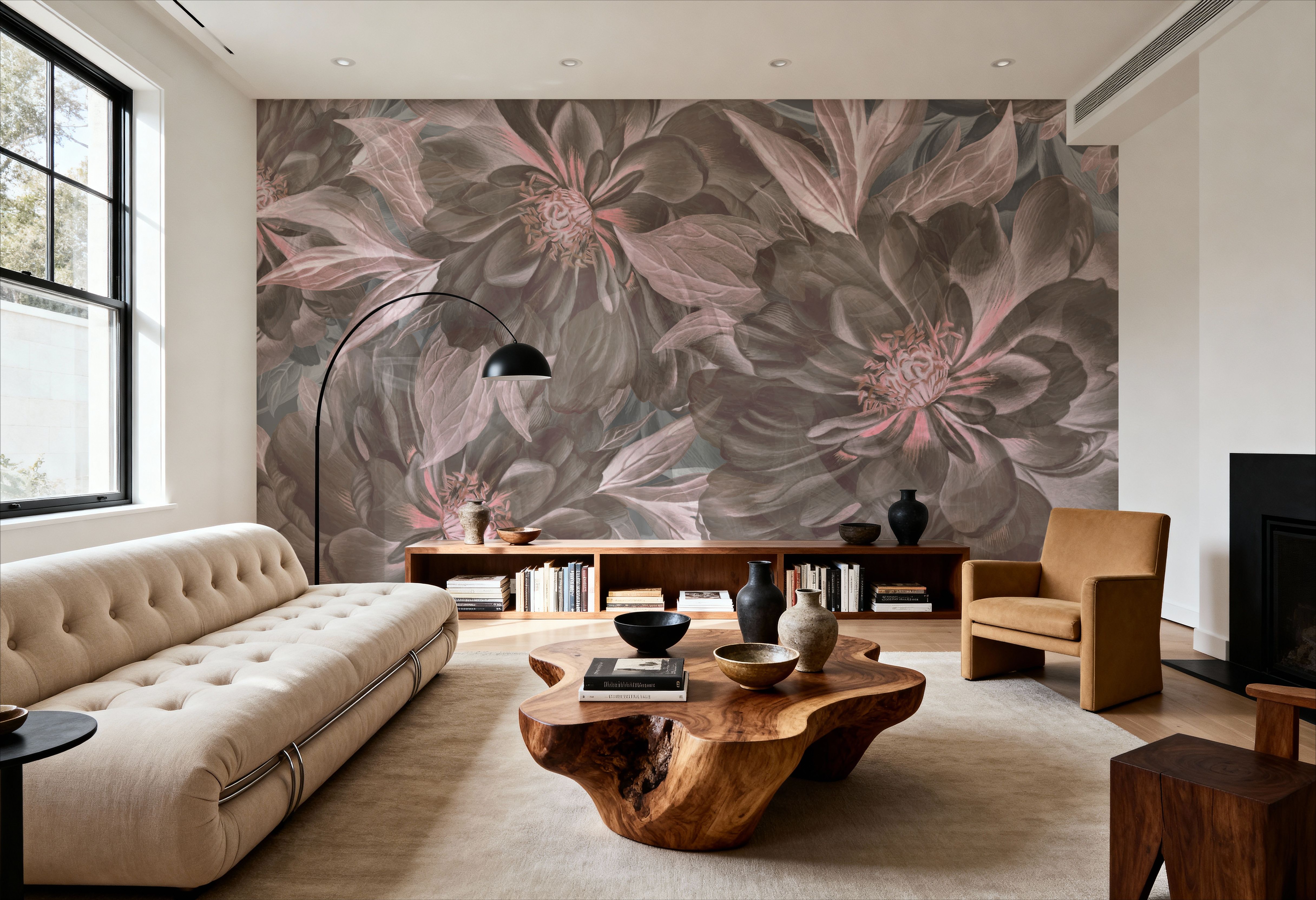 Peony Study - Ash and Pink