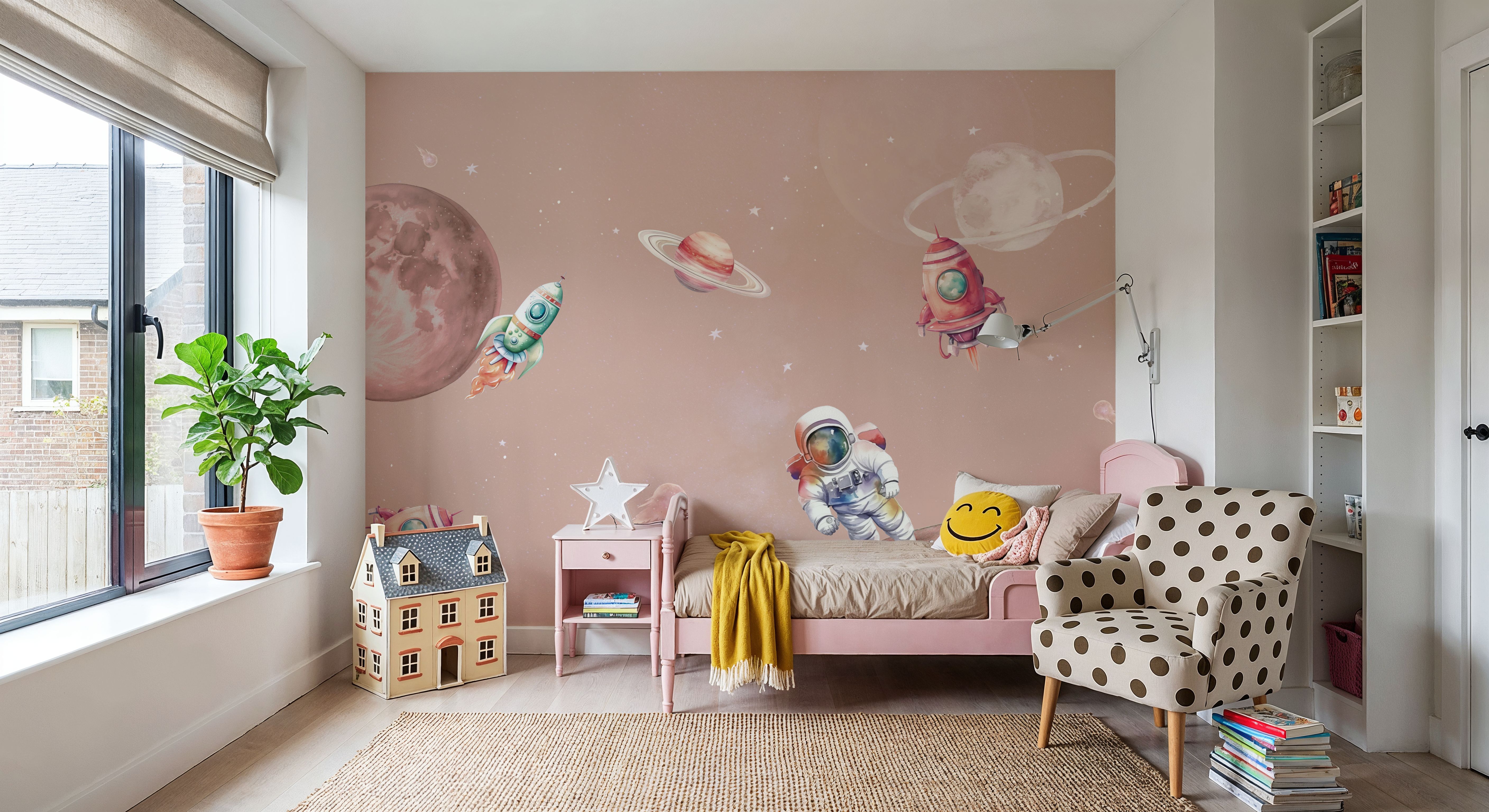 Galactic Explorer Blush, Wallpaper