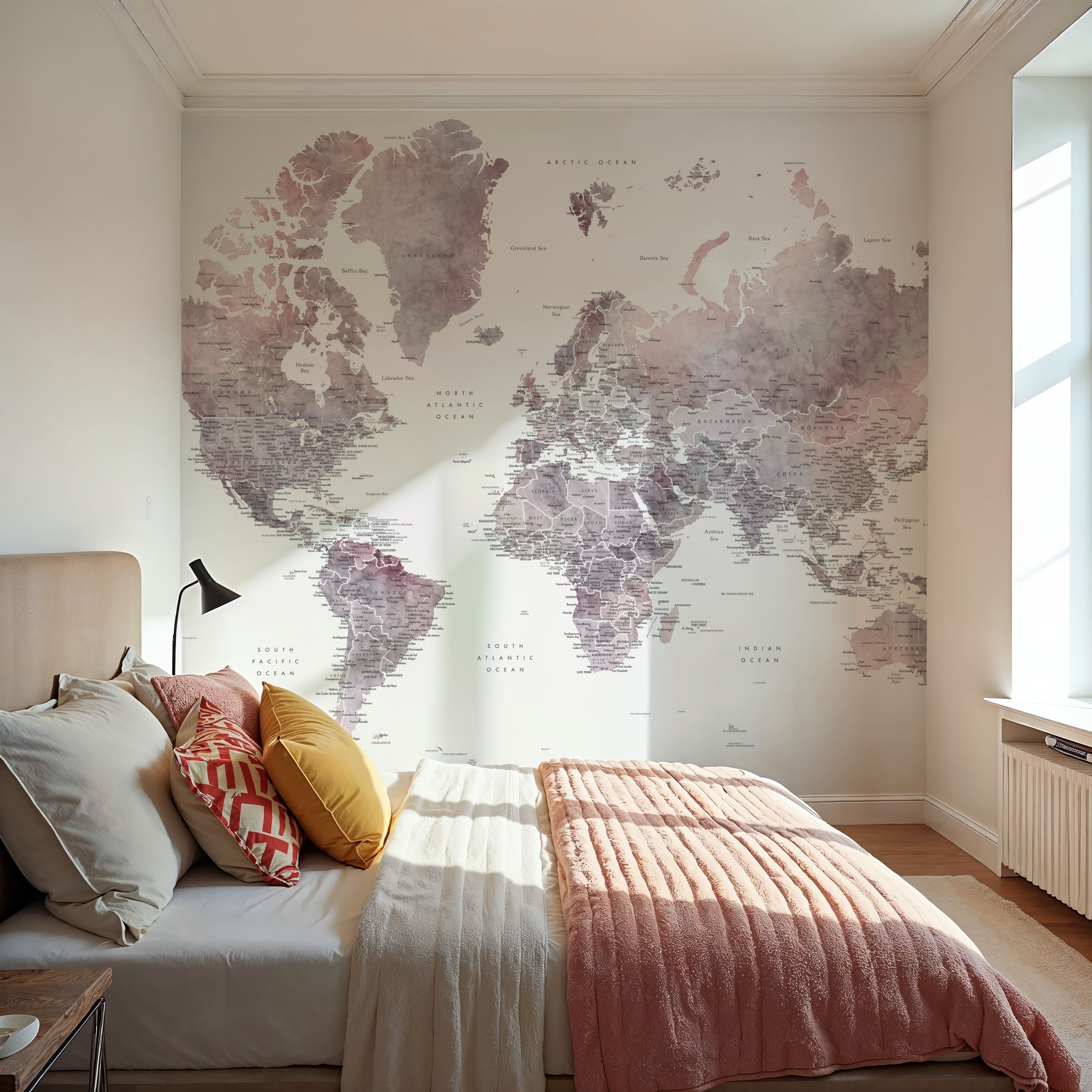 World Map Cities - Noelie