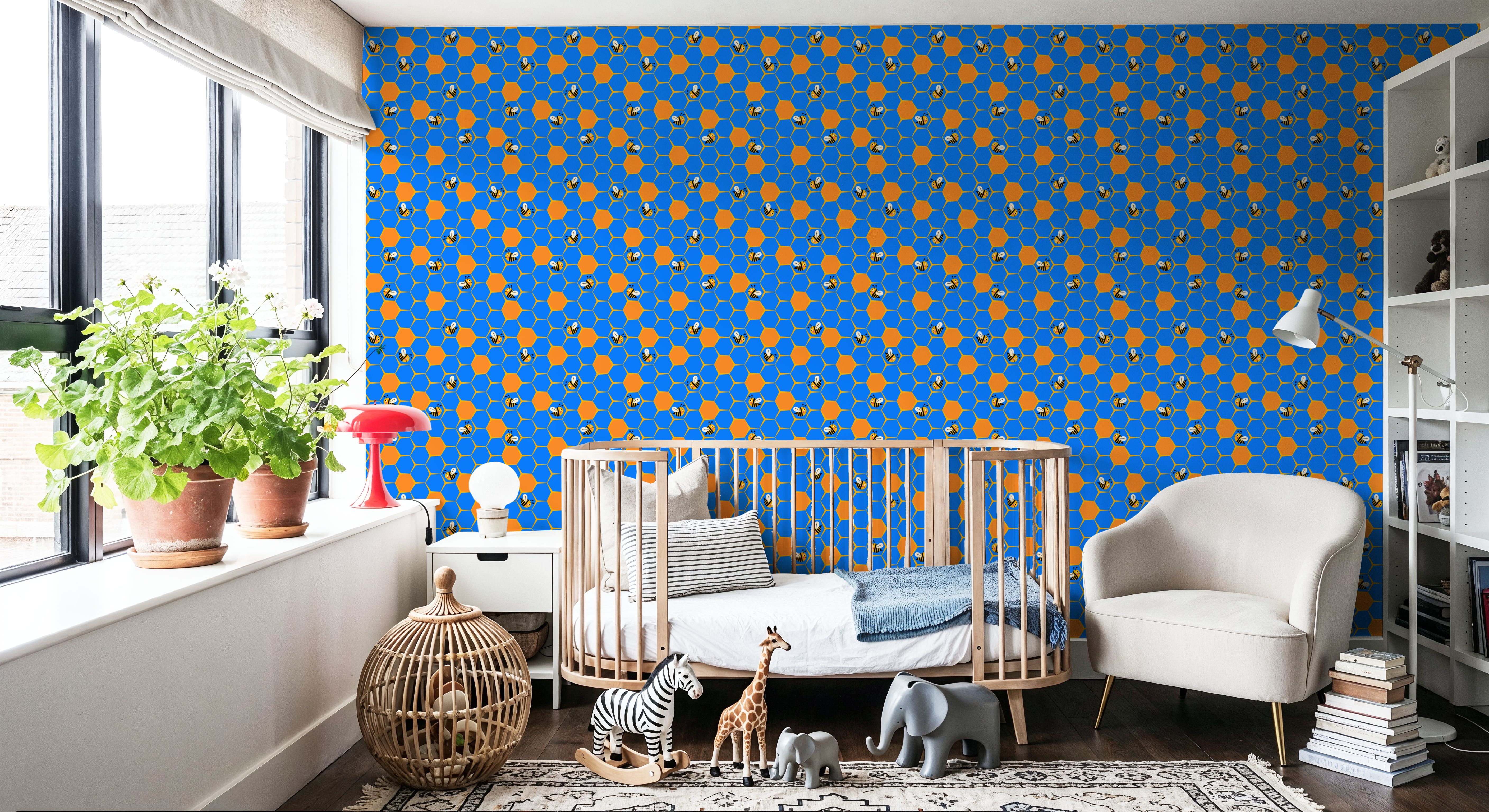 Bright Beehive, Carte da parati