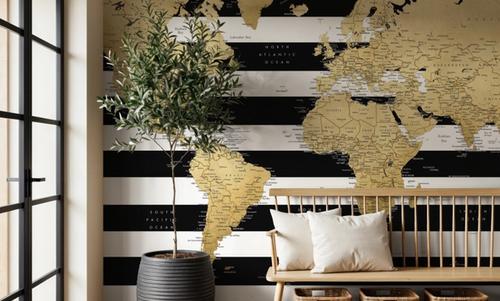 World Map Cities - Harper